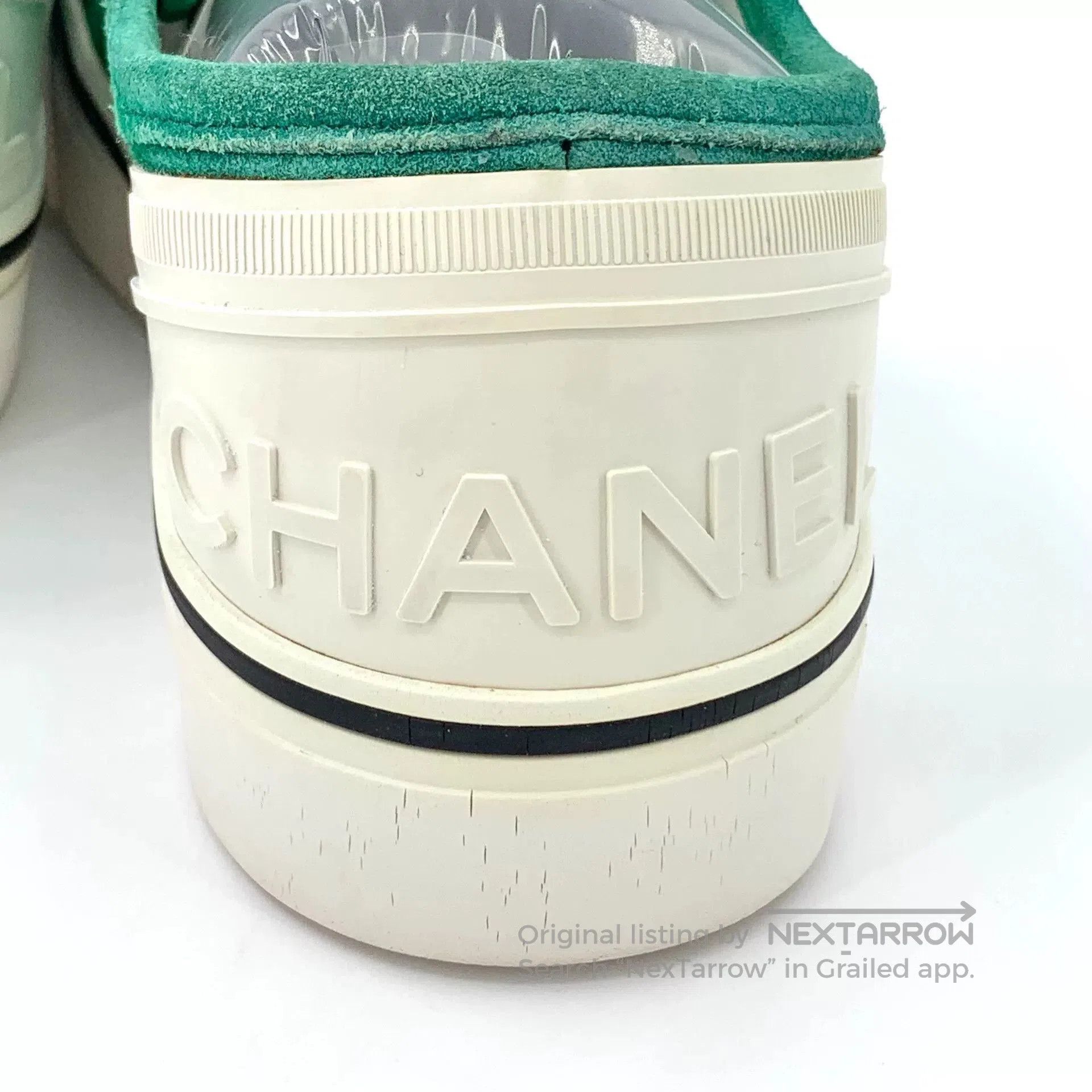 Chanel Chanel Green Canvas Lace. Size US 6 / IT 36 - 8 Thumbnail