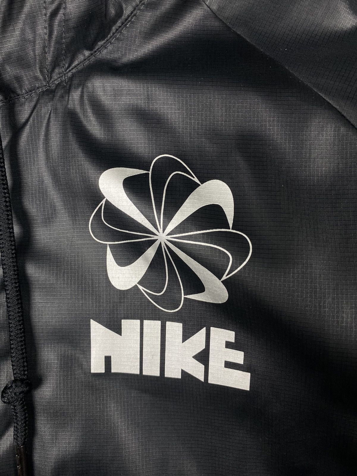 Nike × Vintage Vintage Nike Y2K Drill Track Jacket Hoodie Size M / US 6-8 / IT 42-44 - 6 Thumbnail