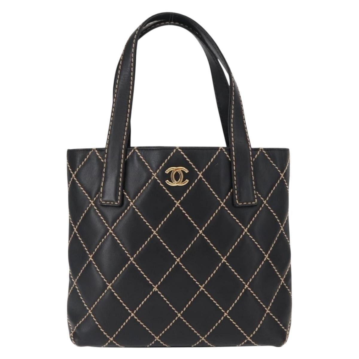 Chanel Chanel Surpique Tote Quilted Leather Size ONE SIZE - 1 Thumbnail