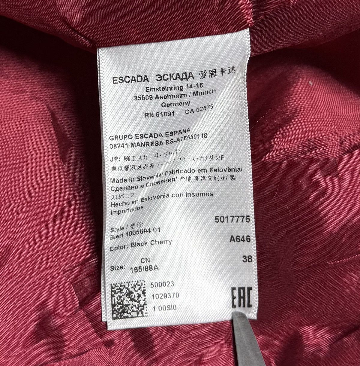 Escada ESCADA Virgin Wool Blazer Jacket Size S / US 4 / IT 40 - 12 Thumbnail