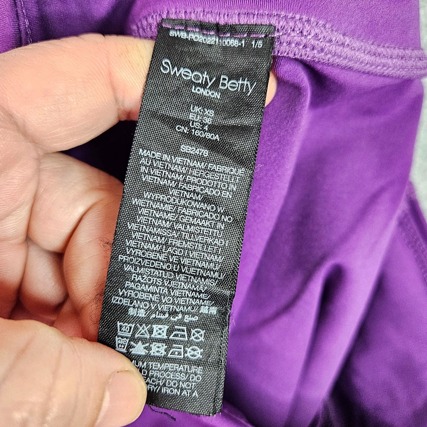 Sweaty Betty Sweaty Betty Skort Women's Purple XS Short Logo All Seasons Regular Knit Polyester Elastane Sport Size 26" / US 2 / IT 38 - 7 Thumbnail
