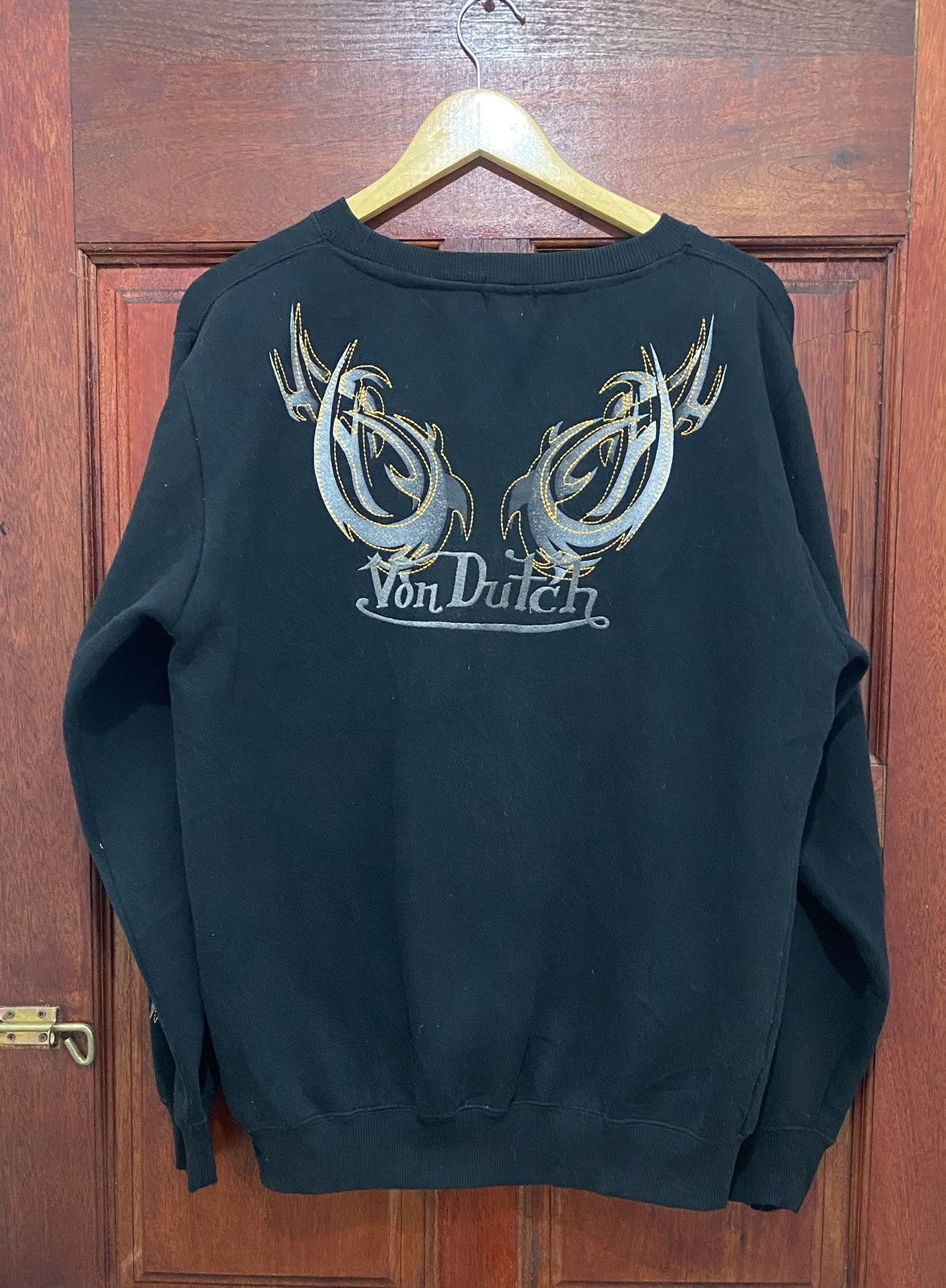 Vintage × Von Dutch Vintage Von Dutch Embroidery Logo Rare Design Sweatshirt Size US L / EU 52-54 / 3 - 2 Thumbnail