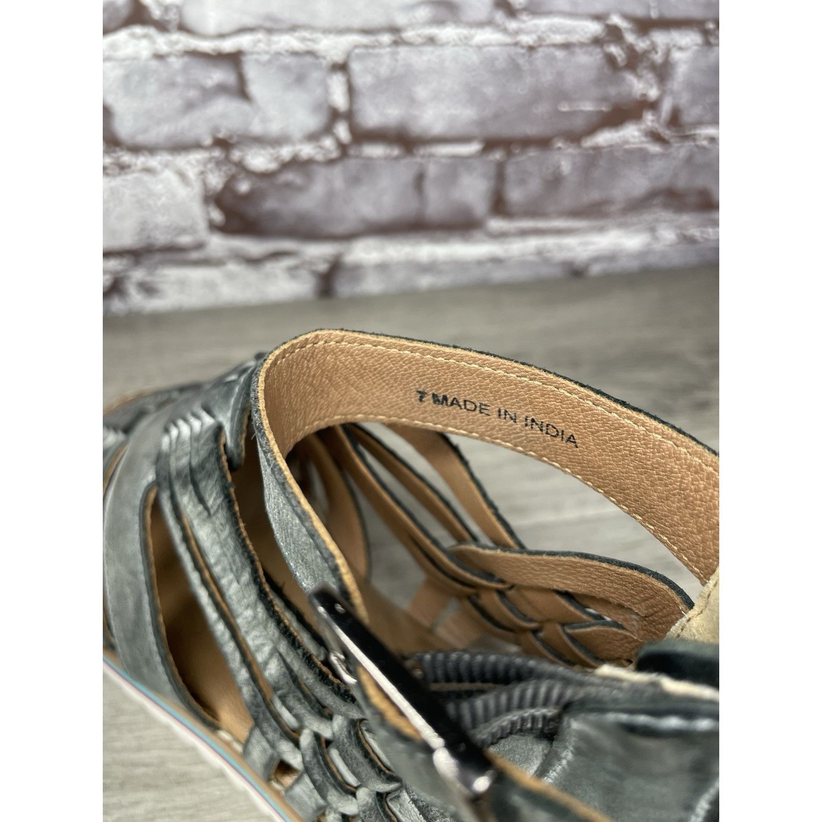 Bed Stu Roan By Bed Stu Scarletty Gladiator Hi Gray Leather Epica Sa Size US 7 / IT 37 - 8 Thumbnail