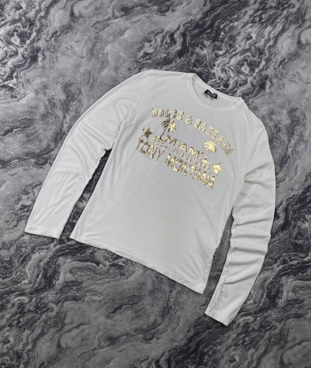 Dolce & Gabbana Dolce & Gabbana Tony Montana Miami Long Sleeve Big Logo Size S / US 4 / IT 40 - 1 Thumbnail