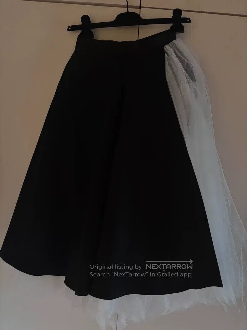 Junya Watanabe Junya Watanabe size XS Black and White Patchwork Skirt Size 23" - 2 Thumbnail
