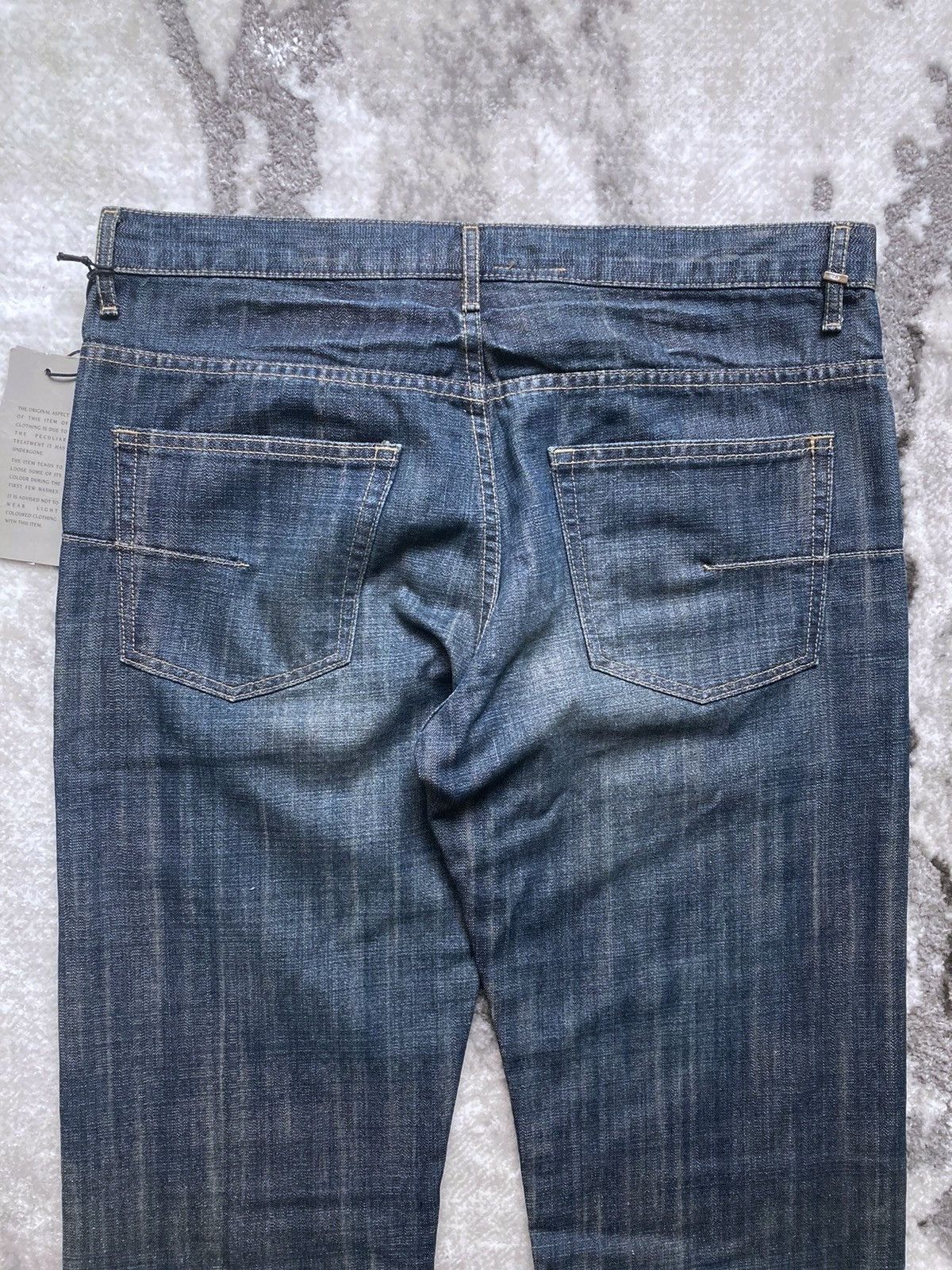 Dior × Hedi Slimane GRAIL SS05 DEADSTOCK MIJ GLITTER SLUB SKINNY JEANS Size US 32 / EU 48 - 3 Thumbnail