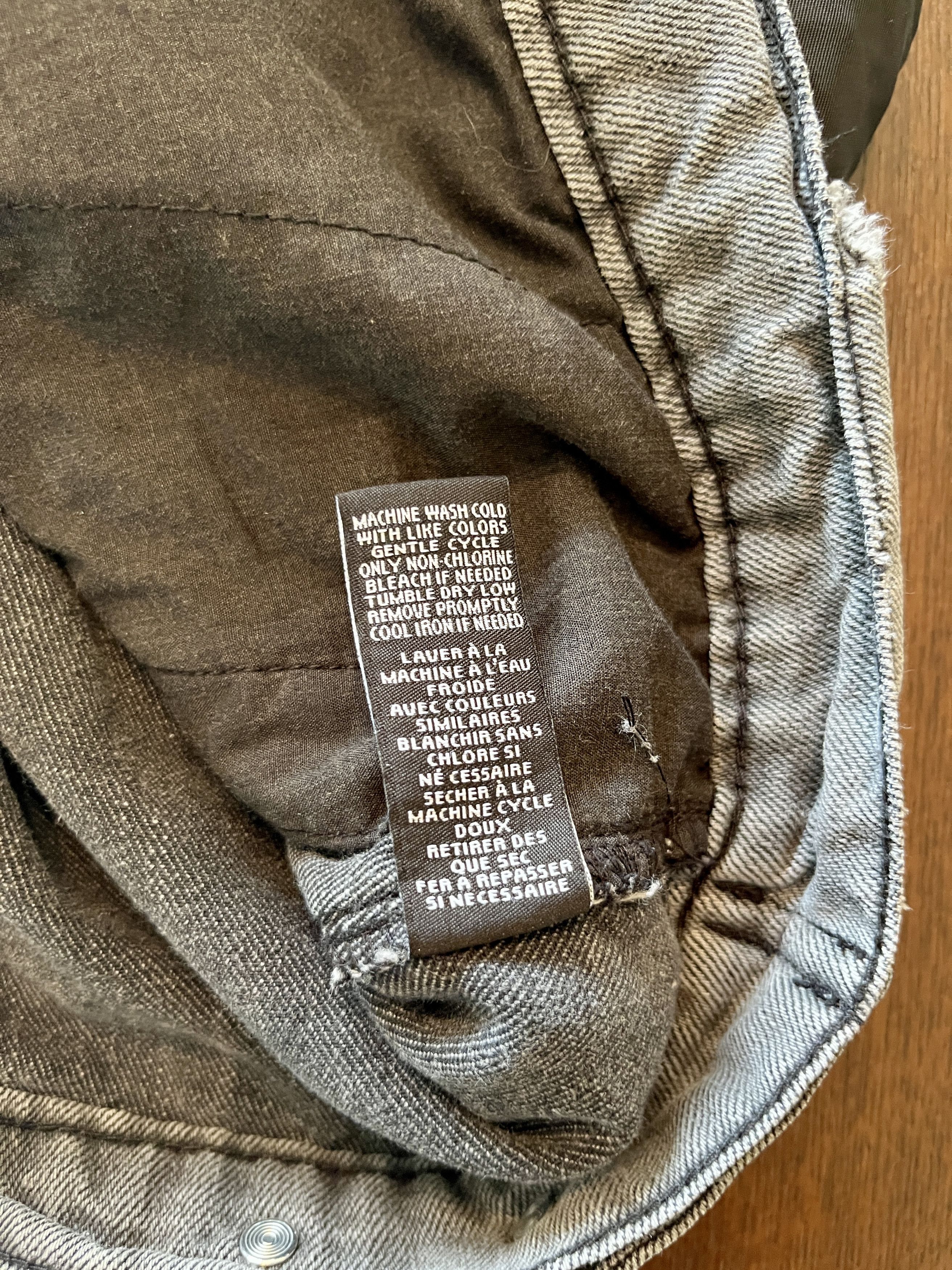 Elwood Elwood Distressed Hybrid Denim MA-1 Bomber Jacket Mens M Size US M / EU 48-50 / 2 - 12 Thumbnail