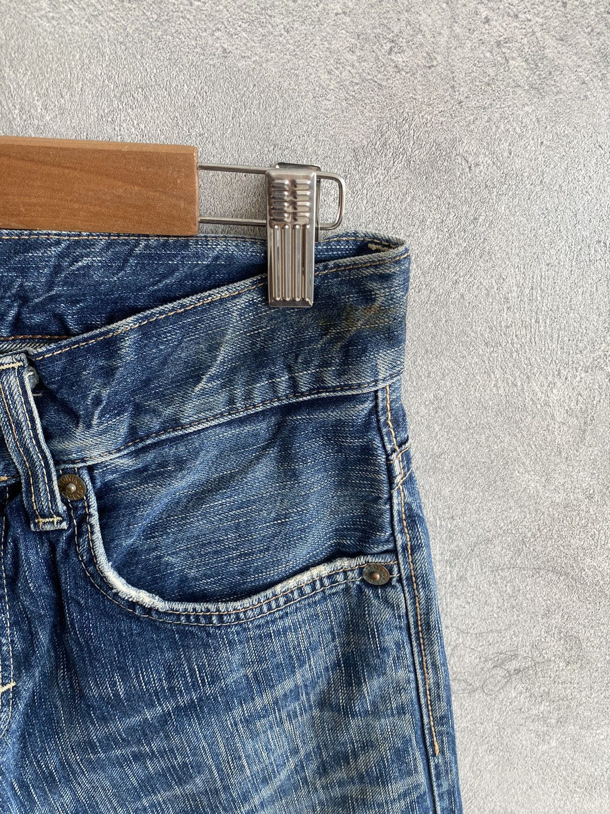 Edwin × Hysteric Glamour × If Six Was Nine VINTAGE EDWIN 503 BLUE TRIP DISTRESSED JEANS Size US 29 - 6 Thumbnail