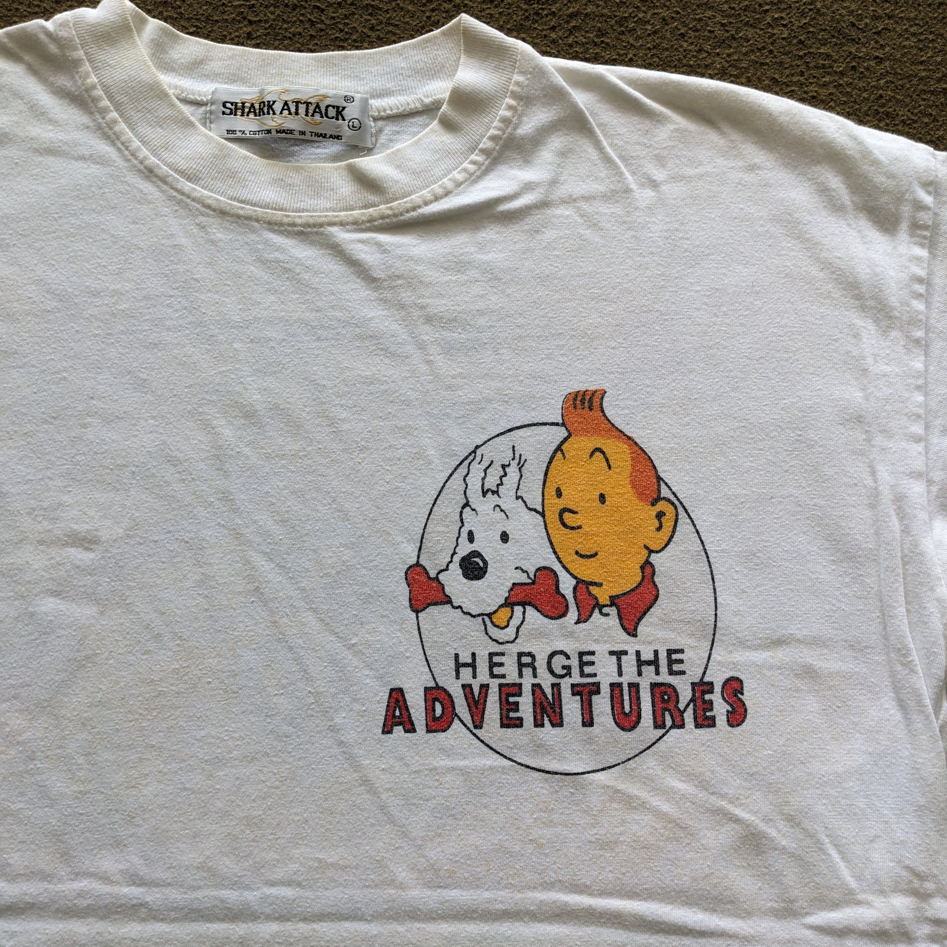 Vintage Vintage THE ADVENTURE OF The Black Island Cartoon T-shirt Size US M / EU 48-50 / 2 - 4 Thumbnail