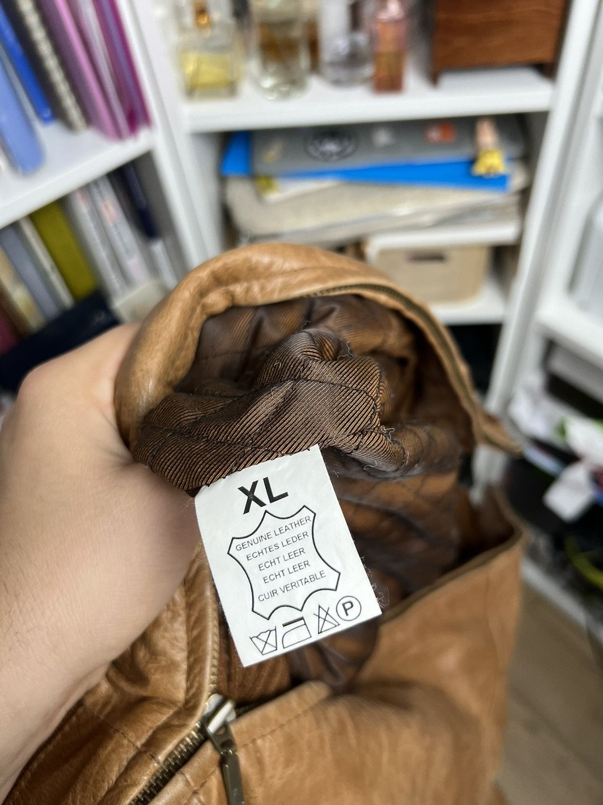 Other Vintage Y2K cropped leather moto biker racing jacket XL 90s Size XL / US 12-14 / IT 48-50 - 5 Thumbnail