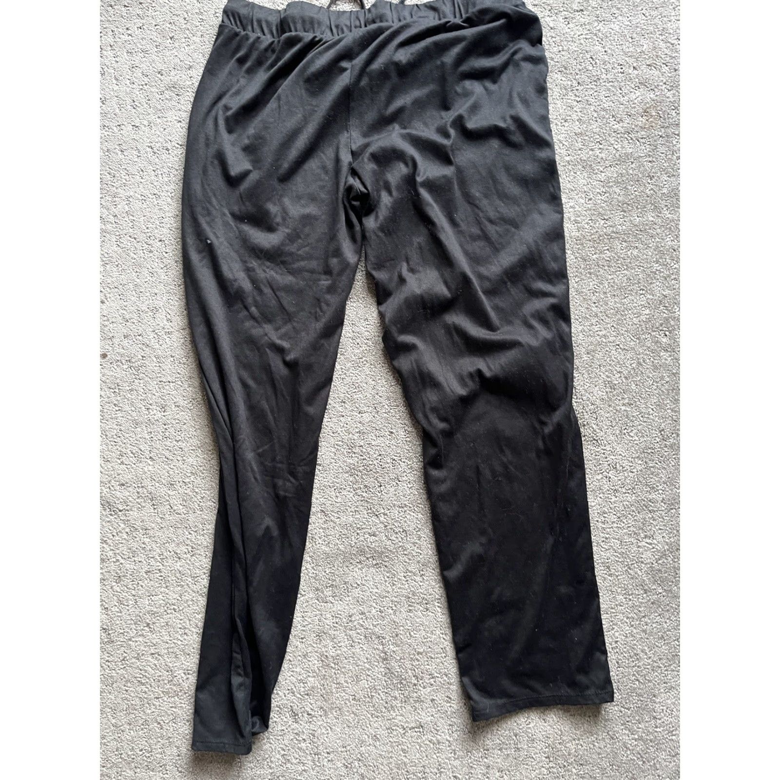 Lucky Brand VINTAGE Lucky Brand Pajama Pants Women Small Black Sleepwear Solid Stars 90s Girls Size 28" / US 6 / IT 42 - 3 Thumbnail