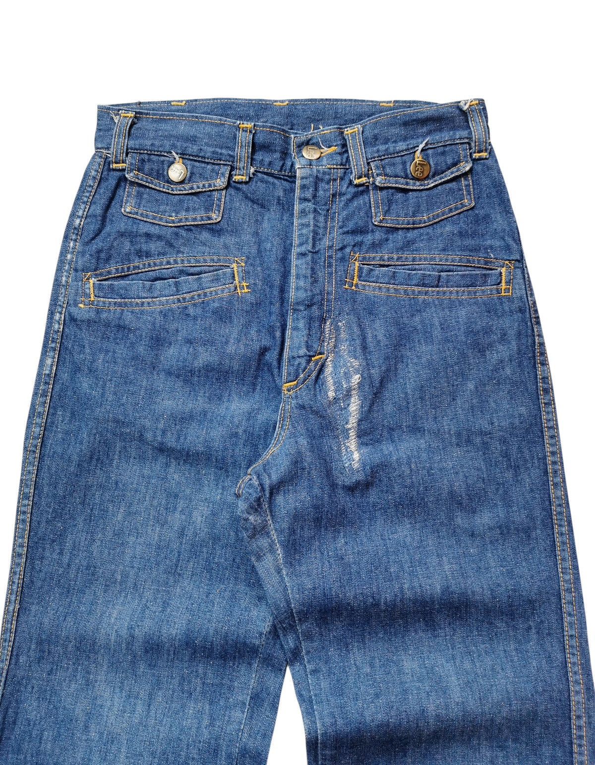 Lee 70s,80s Lee Vintage Bootcut Jeans Talon 42 Zipper Size 27" / US 4 / IT 40 - 6 Thumbnail