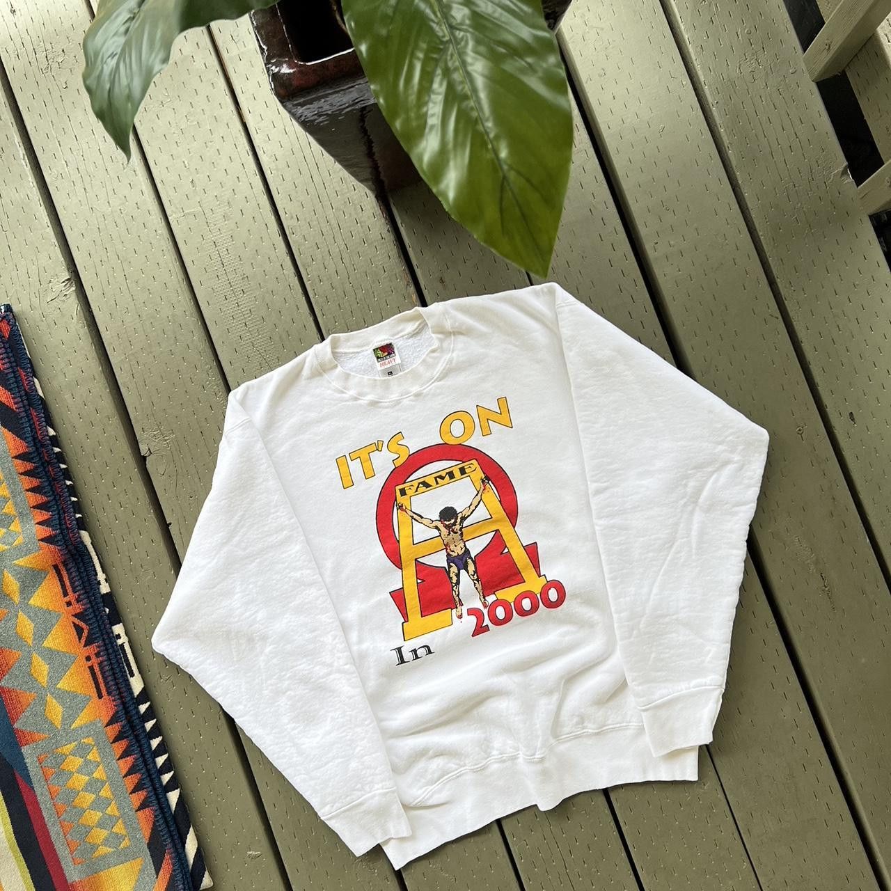 Fruit Of The Loom × Vintage Vintage Jesus Christ Sweatshirt Size US XL / EU 56 / 4 - 2 Thumbnail