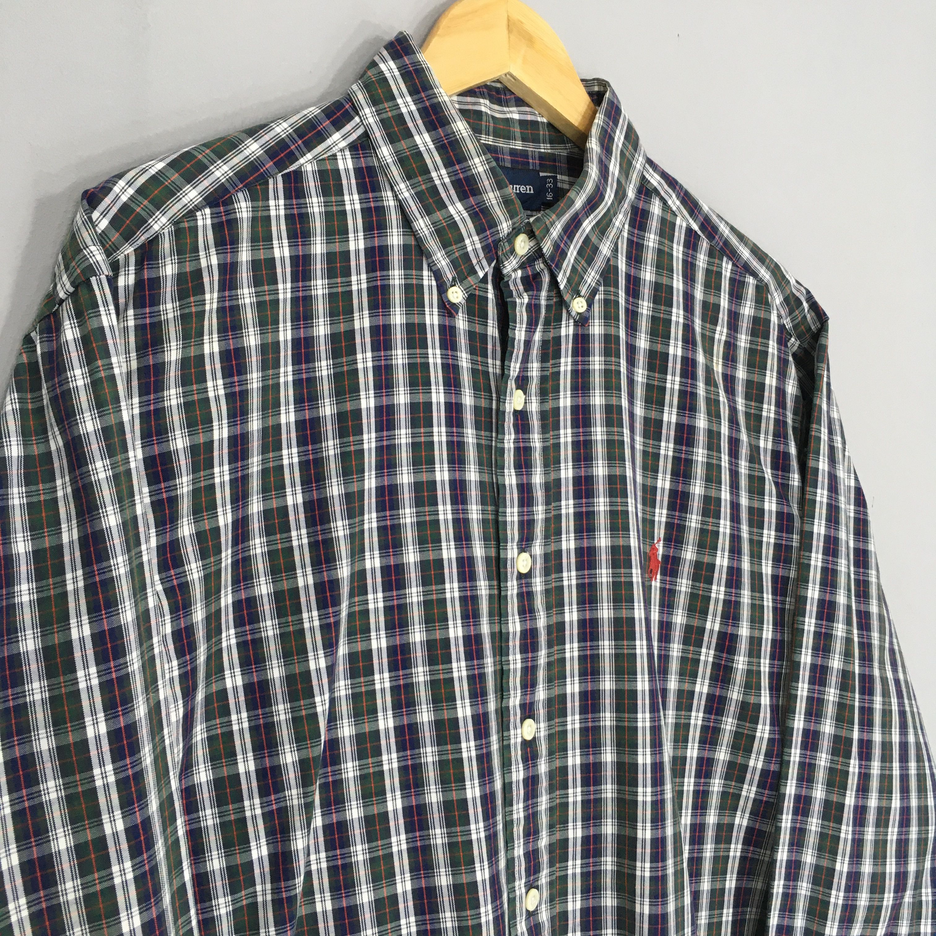 Polo Ralph Lauren Vintage Ralph Lauren Plaid Flannel Shirt XLarge Size US XL / EU 56 / 4 - 3 Thumbnail