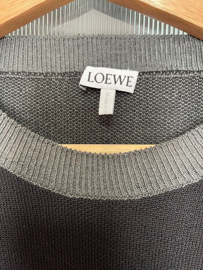 Loewe LOEWE Pure color Logo jacquard long sleeve round collar sw Size US L / EU 52-54 / 3 - 2 Thumbnail