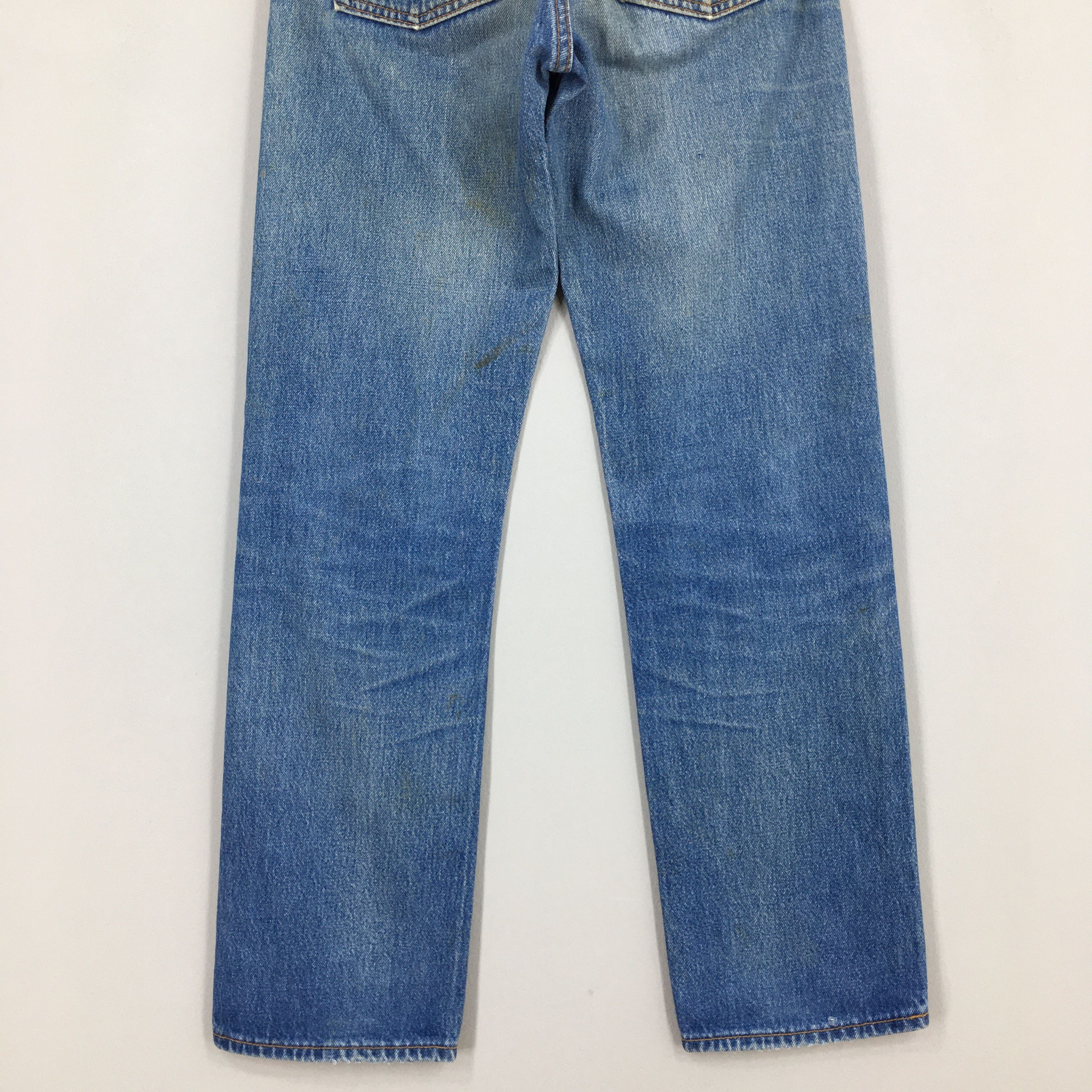 Levi's Size 27x30 Vintage 90s Levi's 501 Faded Blue Jeans S409 Size 27" / US 4 / IT 40 - 12 Thumbnail