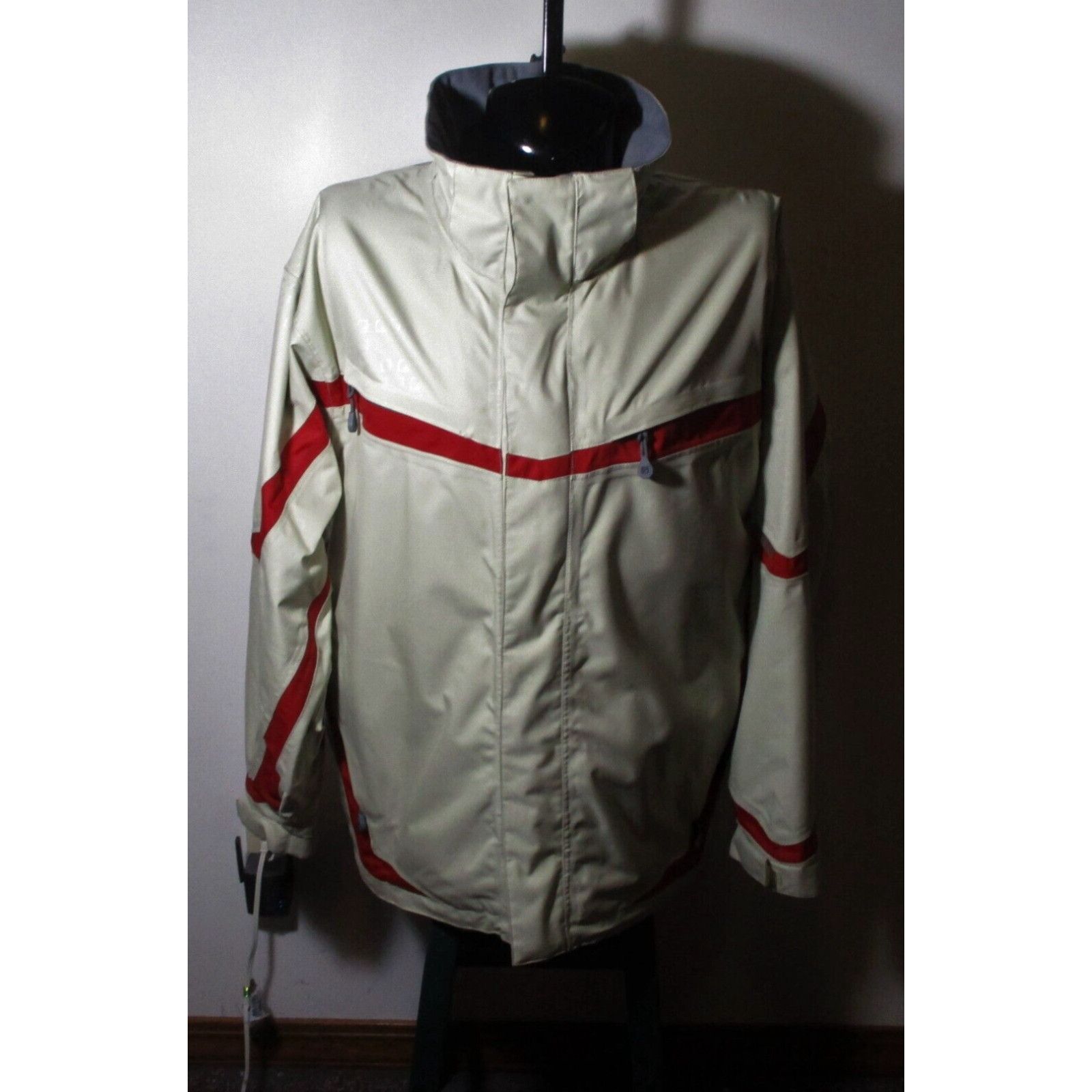 image of Vintage Men's Predator Tan Full Zip "motion Series" Jacket Size XL in White