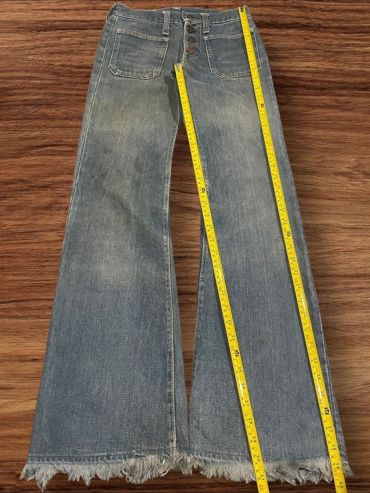 South2 West8 × Vintage Vintage 90s X-West Canton Bell Bottom Button Fly Flare Jeans Size 26" / US 2 / IT 38 - 13 Thumbnail