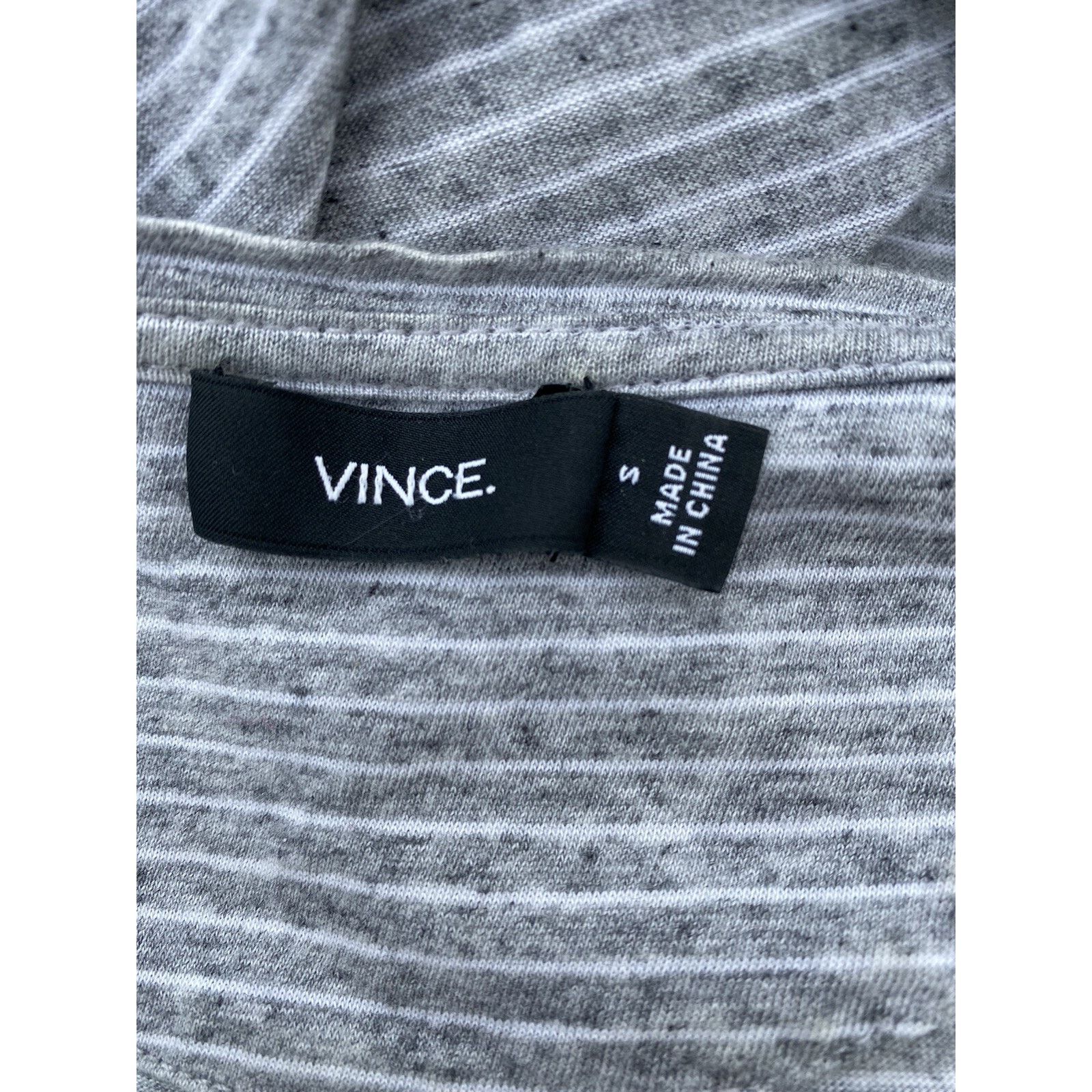 Vince Vince top cotton sweater striped size S super soft A000245 Size S / US 4 / IT 40 - 4 Thumbnail