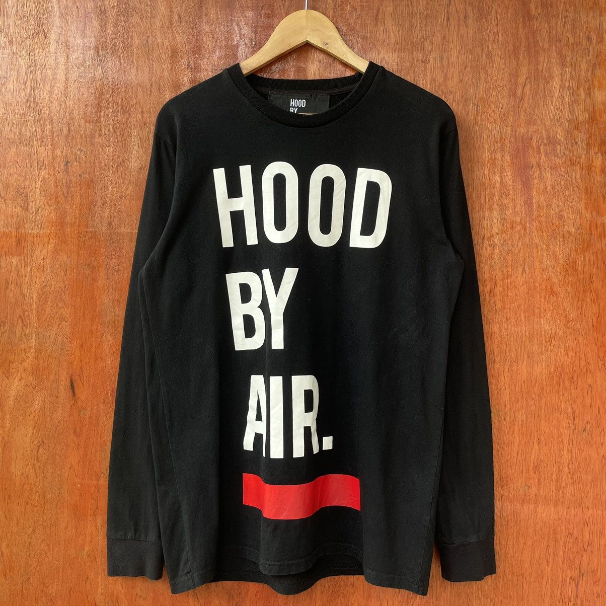 Pre-owned Hood By Air Vintage Y2k  Hba Tee Shirt In Black