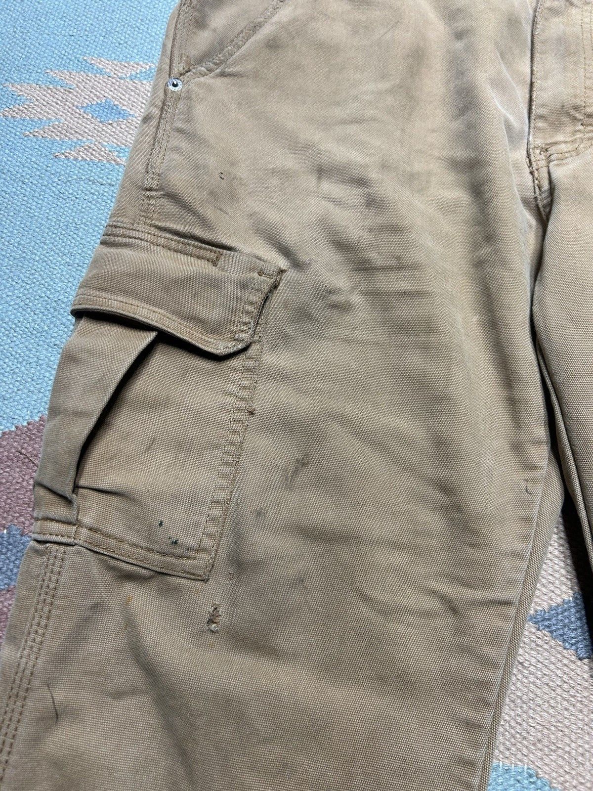 Vintage Dickies flex canvas cargo pants grunge workwear skater 38x28 Size US 38 / EU 54 - 6 Thumbnail