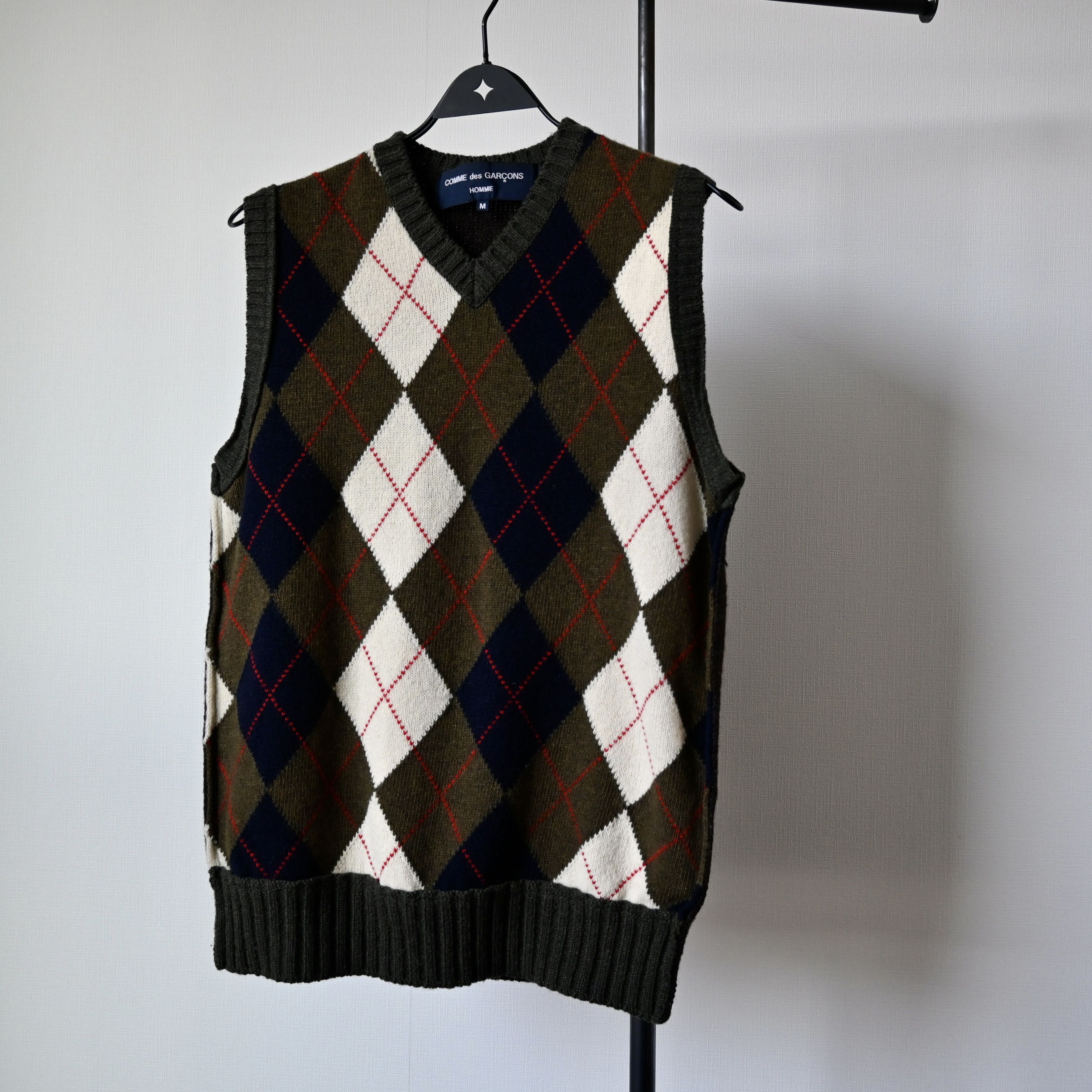 Comme des Garcons Homme AD2007 Comme des Garcons Homme wool docking knit vest Size US M / EU 48-50 / 2 - 16 Thumbnail