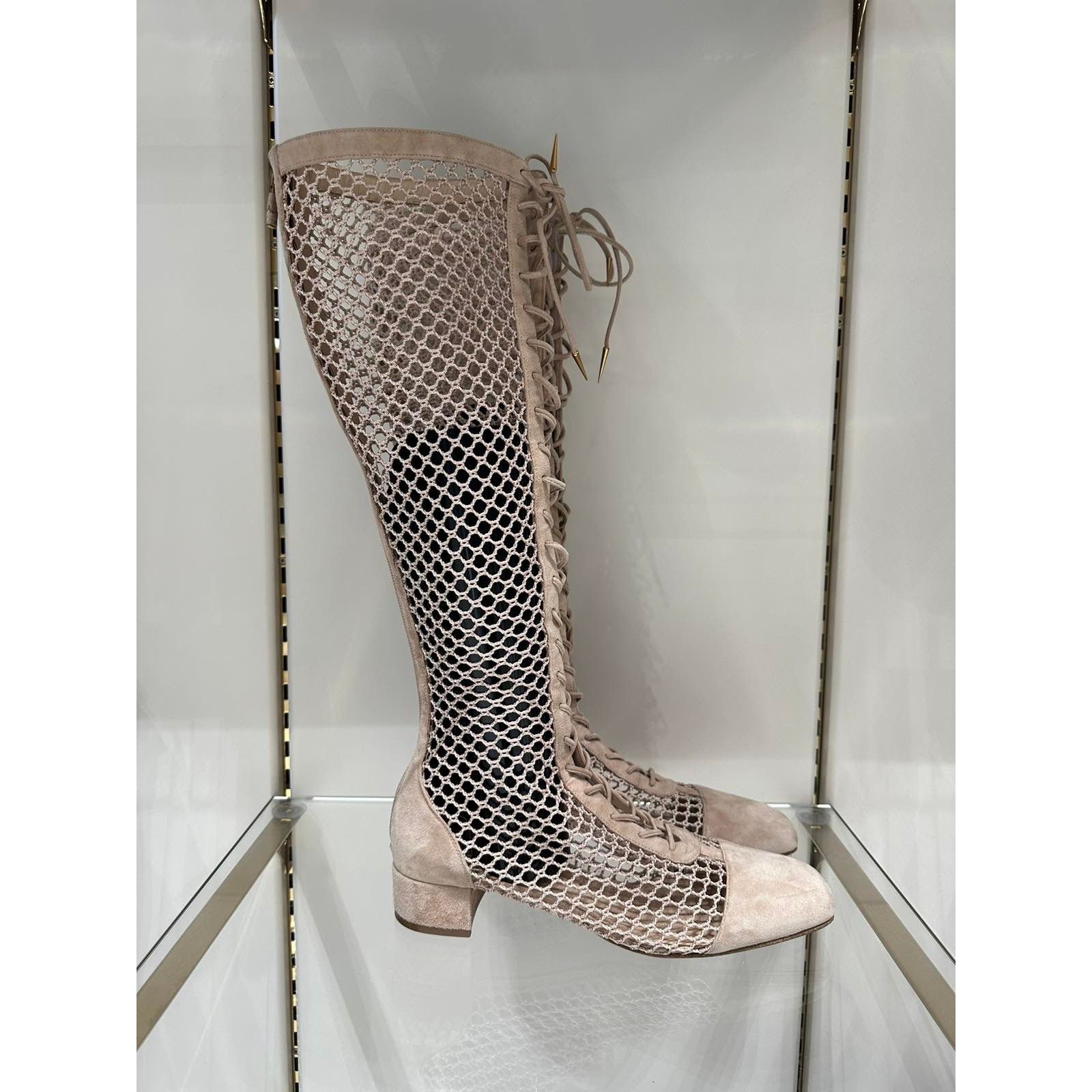 Dior Christian Dior Naughtily-D Lace-Up Boots - Size 40 Size US 9 / IT 39 - 2 Thumbnail