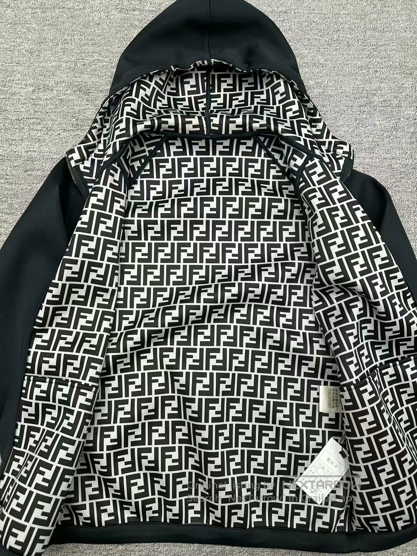 Fendi fendi black space cotton hoodie medium. Size US M / EU 48-50 / 2 - 2 Thumbnail