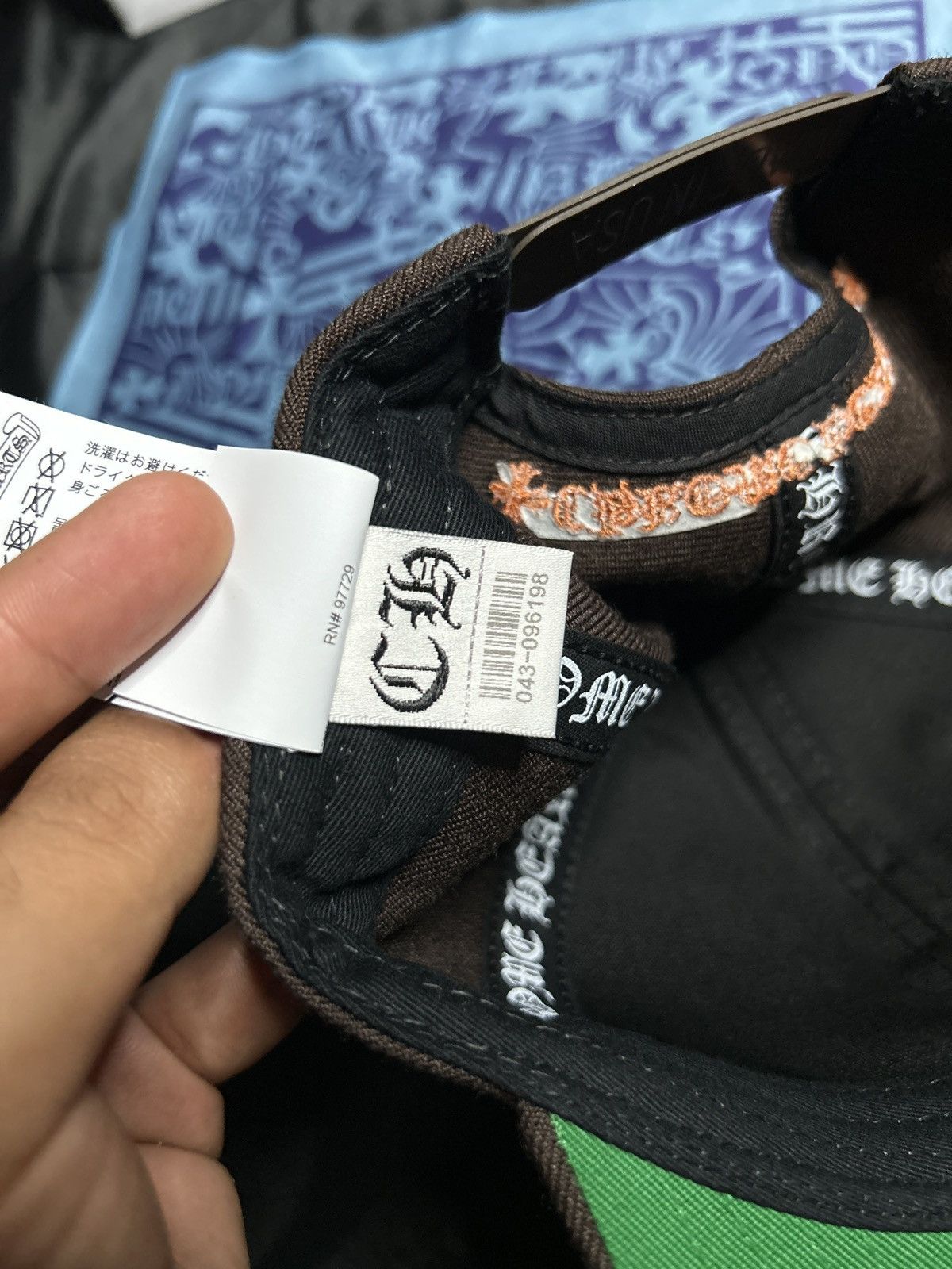 Chrome Hearts Chrome Hearts Brown/Orange 6 Panel BaseBall Hat Size ONE SIZE - 6 Thumbnail