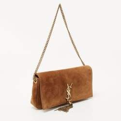 Saint Laurent Paris o1b1hav110425 Size: OS / Kate 99 Tassel in Suede in Brown Size ONE SIZE - 3 Thumbnail
