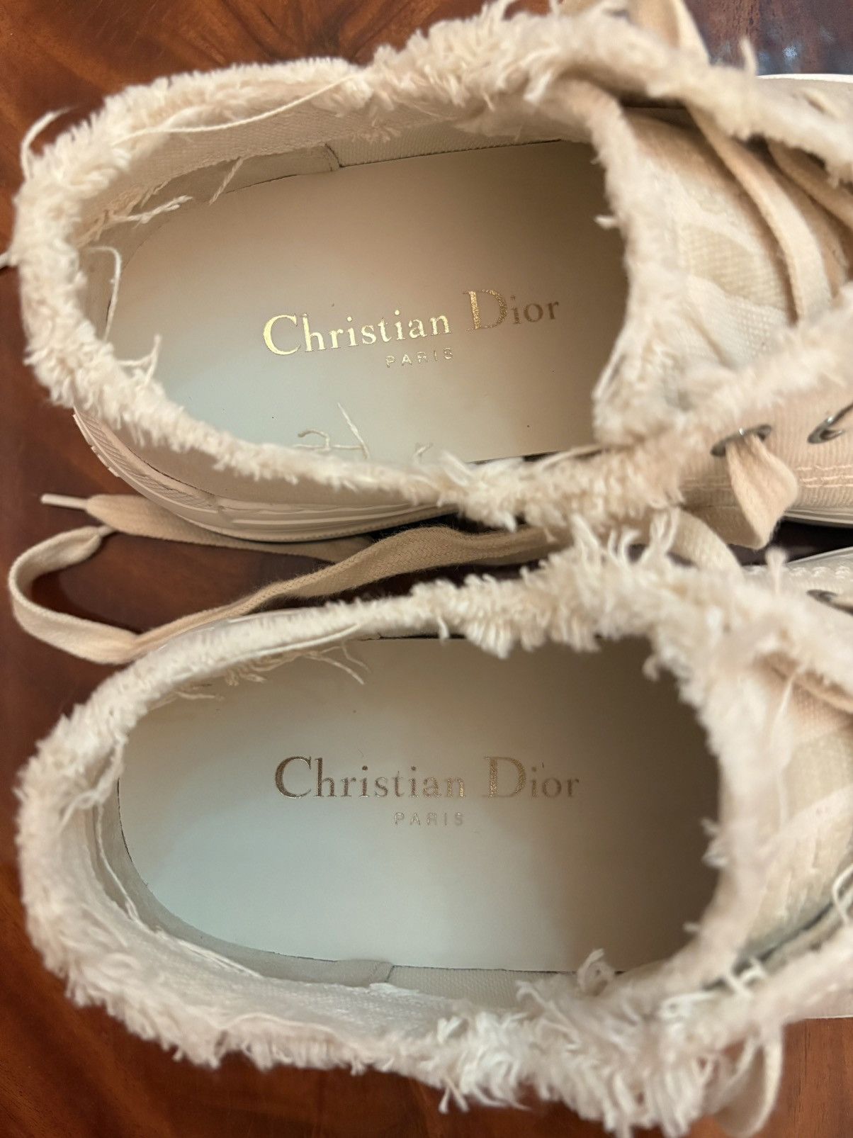 Dior Dior Walk’n’Dior Platform Sneakers Canvas Ecru 02U 7.5 US Size US 7.5 / IT 37.5 - 6 Thumbnail