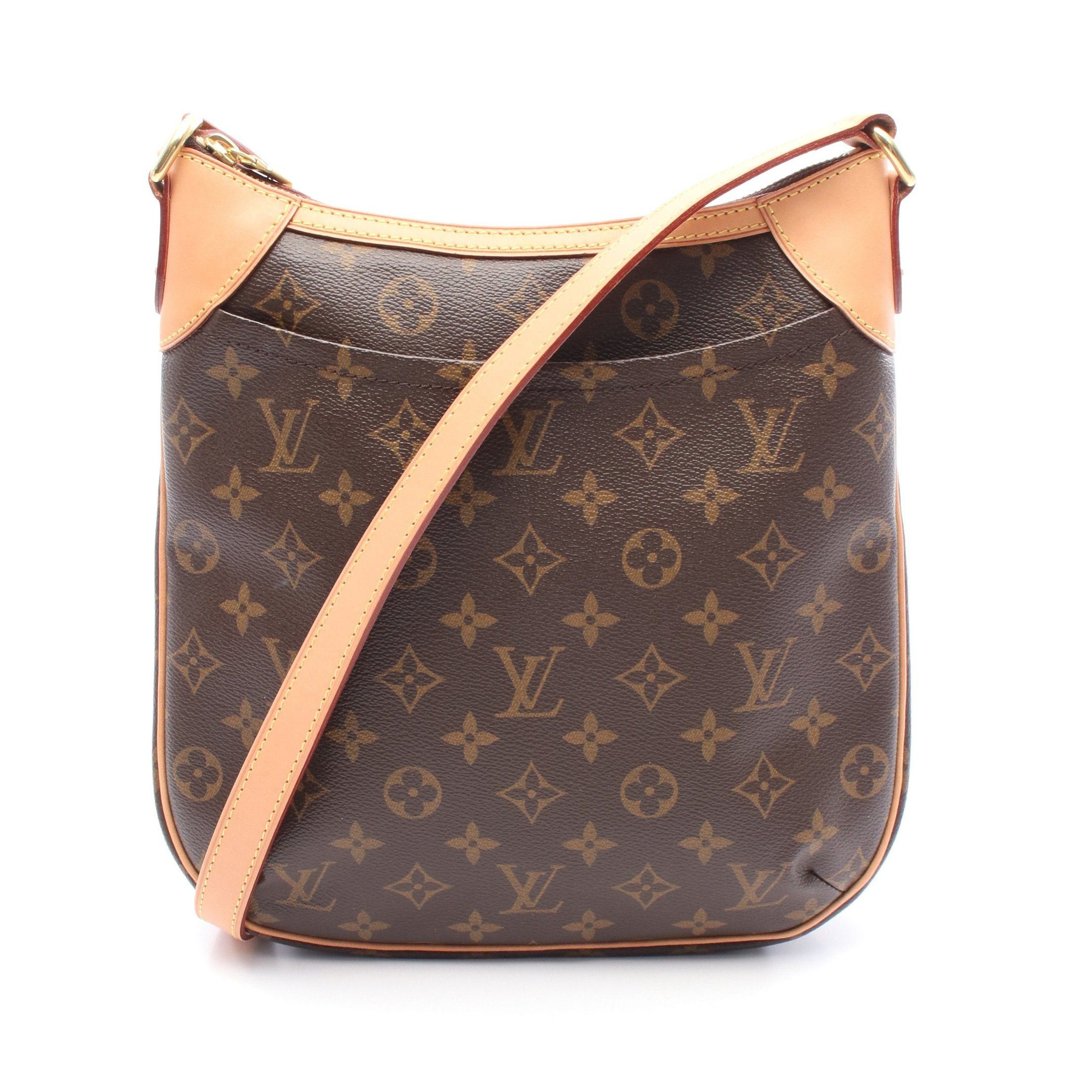 Louis Vuitton Louis Vuitton Odeon Pm Monogram Shoulder Bag Leather Brown Size ONE SIZE - 1 Thumbnail