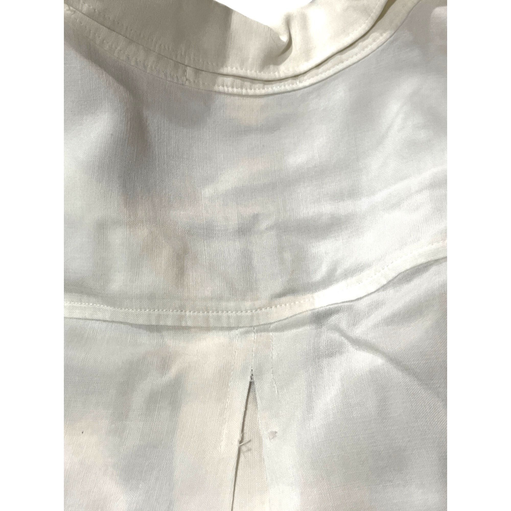 Other Cloth & Stone XS White Tencel Button-Down Shirt W/ Frayed He Size US XS / EU 42 / 0 - 11 Thumbnail