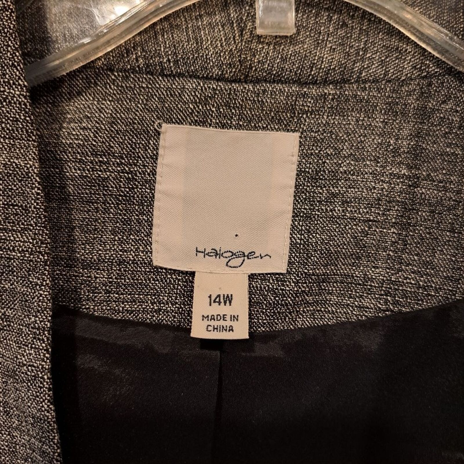 Nordstrom Halogen business casual blazer coat jacket gray plus-14W Size XL / US 12-14 / IT 48-50 - 3 Thumbnail