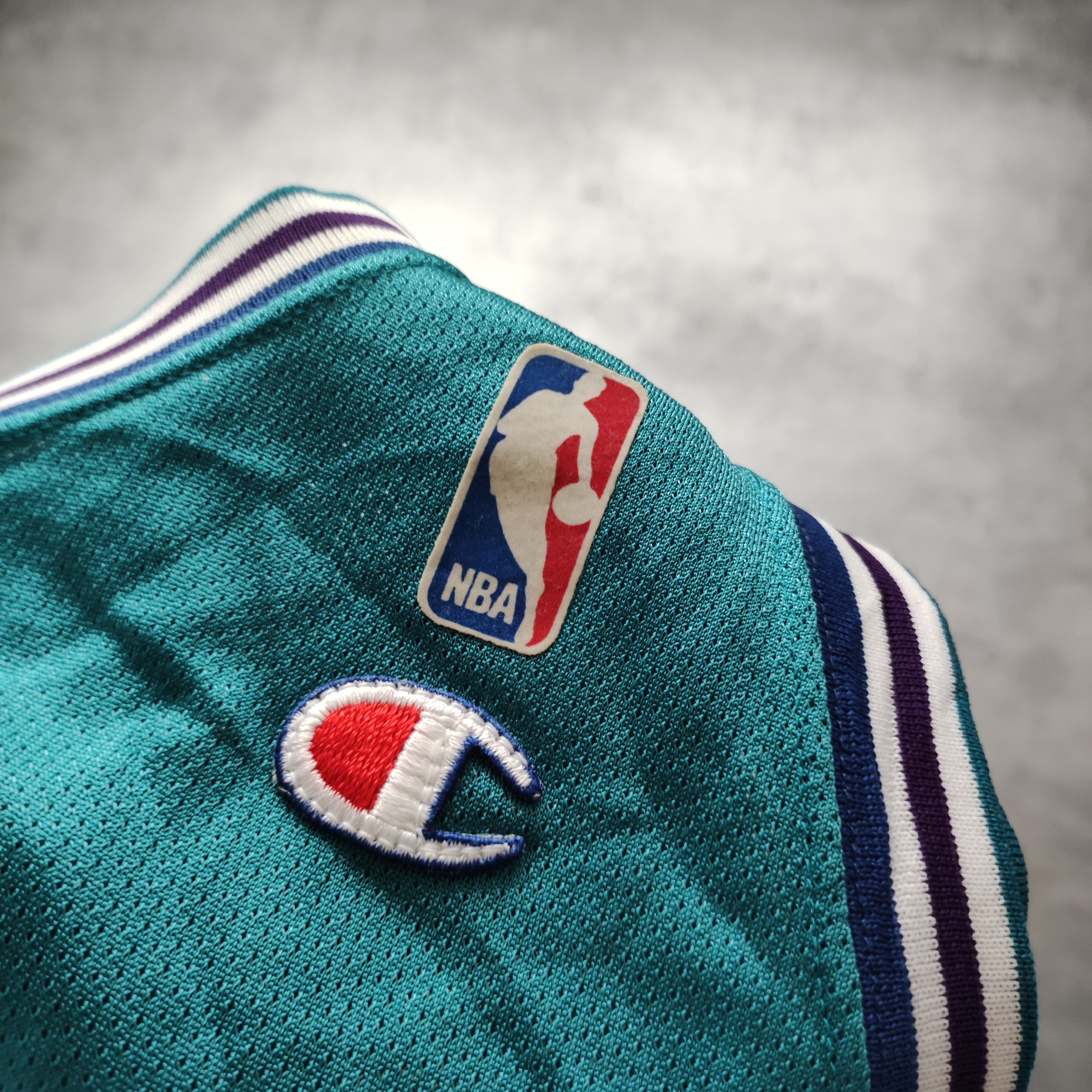 Champion × NBA × Vintage RARE Vintage 90s Authentic Charlotte Champion NBA Jersey Size US M / EU 48-50 / 2 - 8 Thumbnail