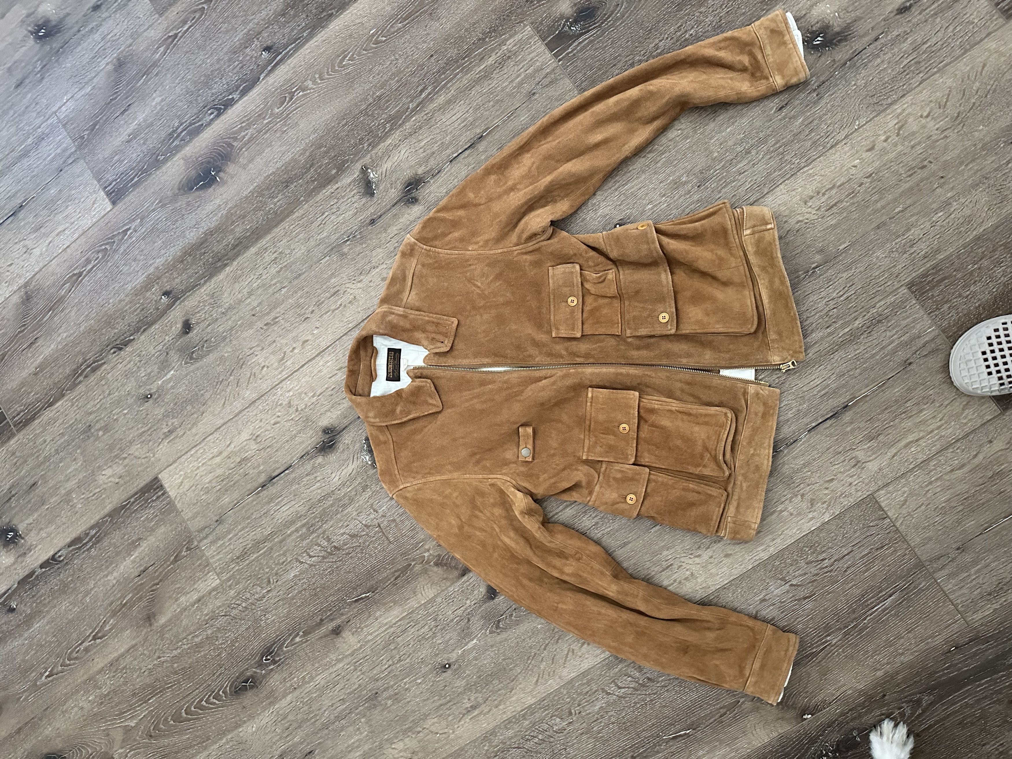 J.S. Homestead × Journal Standard Brown Goat Leather Jacket Bomber Size US L / EU 52-54 / 3 - 8 Thumbnail