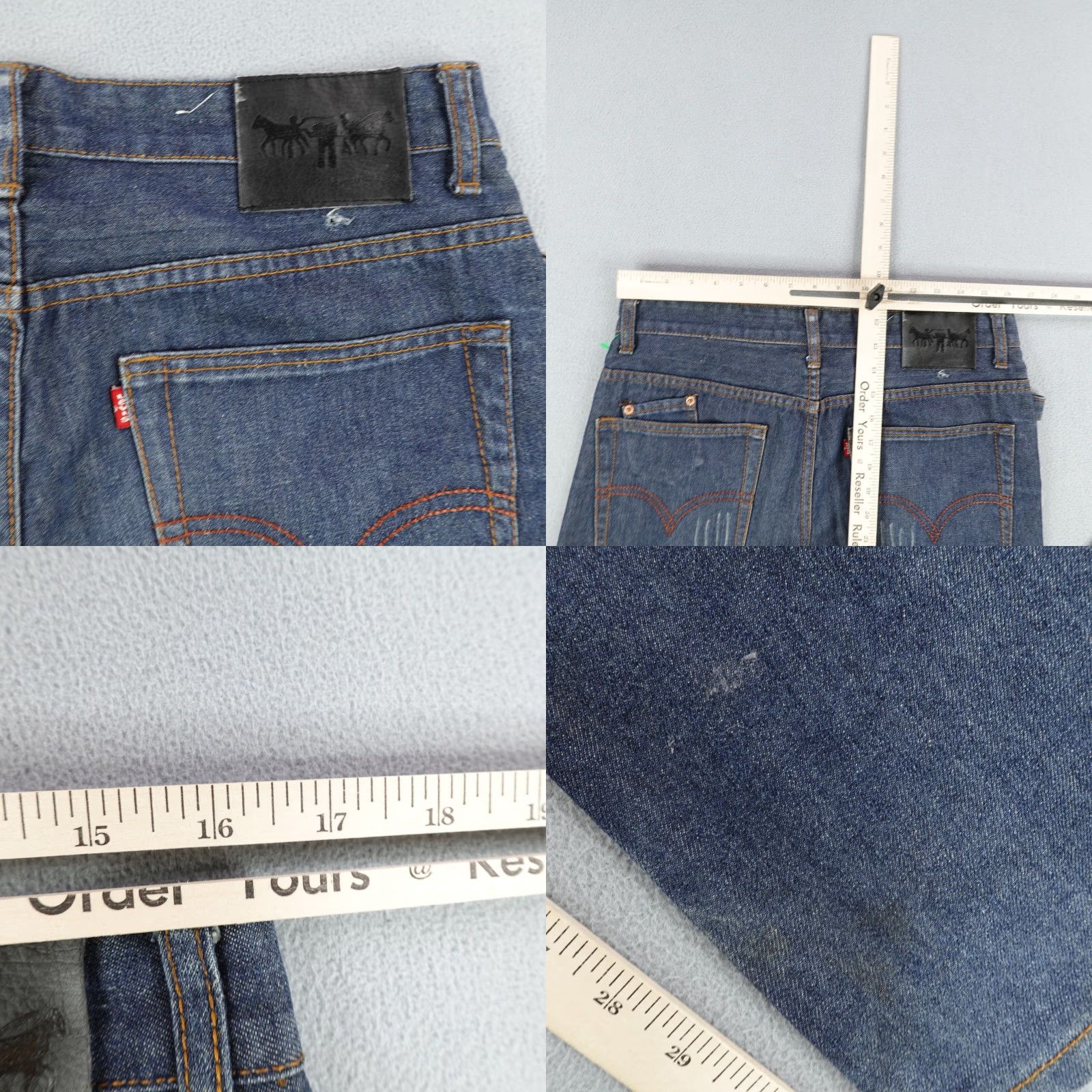 Levi's VINTAGE Levi's Jeans Men's 33 Blue Denim Straight Fit 1980s Pants Size US 33 - 8 Thumbnail