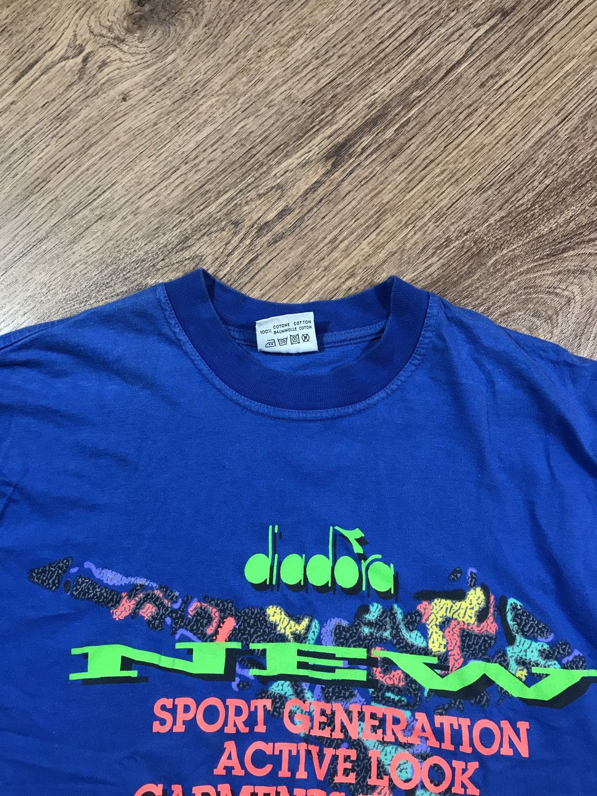Diadora × Vintage Vintage Diadora T Shirt 90s-80s Size US M / EU 48-50 / 2 - 3 Thumbnail