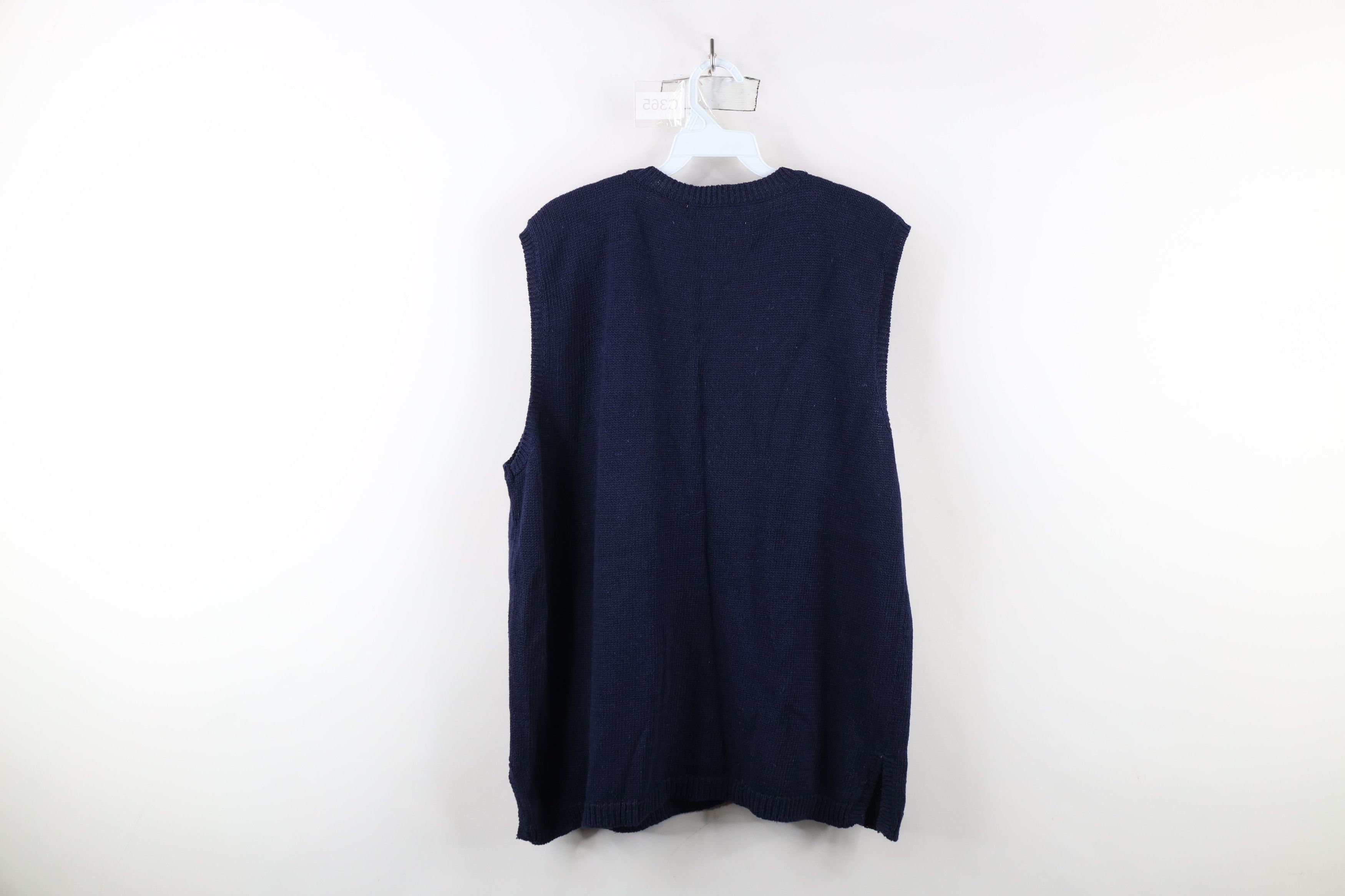 Vintage Deadstock Vintage 90s Streetwear Cardigan Sweater Vest Size XL / US 12-14 / IT 48-50 - 13 Thumbnail