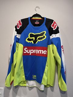 Supreme Fox Racing Moto Jersey Top Black Men's - SS18 - US