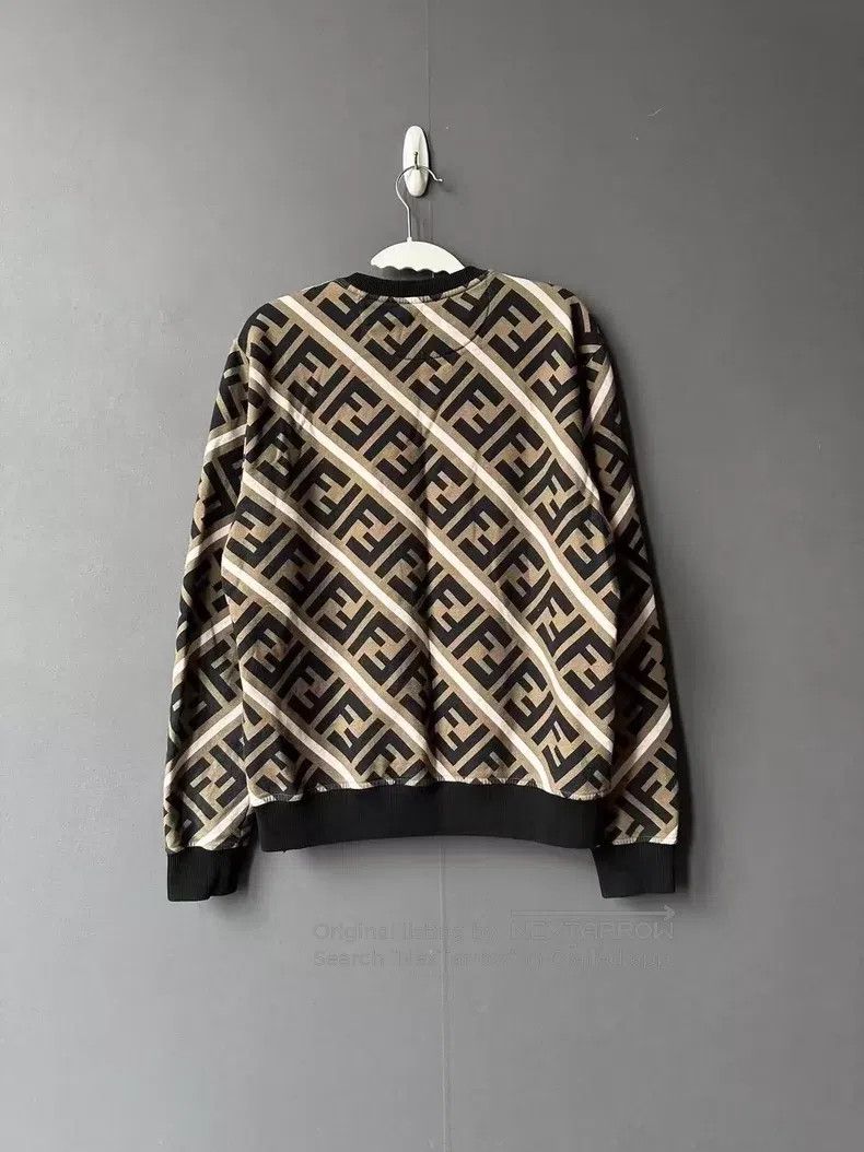 Fendi Fendi Striped All-Over Printed Sweatshirt Size US M / EU 48-50 / 2 - 2 Thumbnail