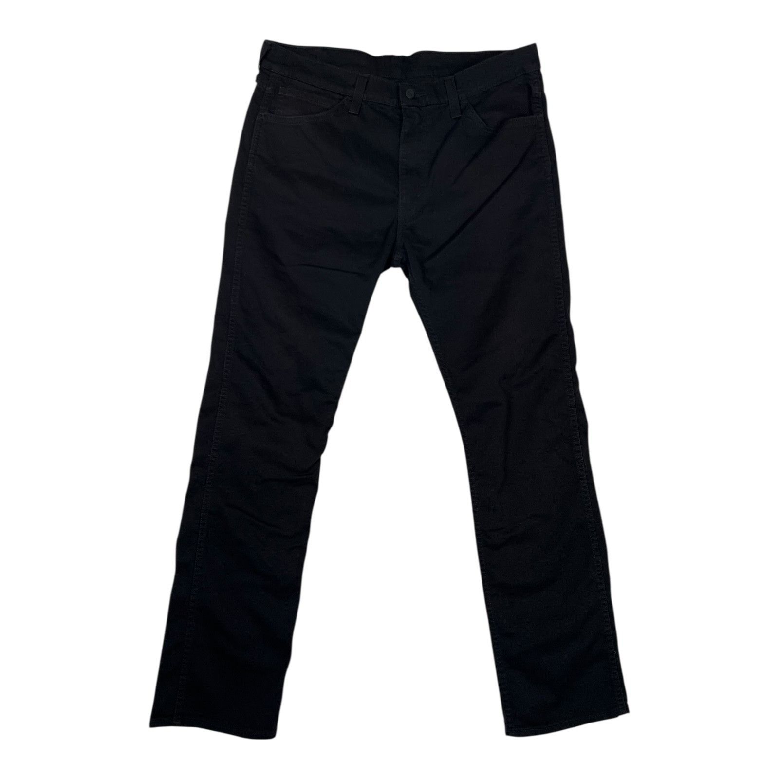 Levi's Levi’s 513 Black Denim Jeans Size 36x34 Straight Faded Size US 36 / EU 52 - 1 Thumbnail