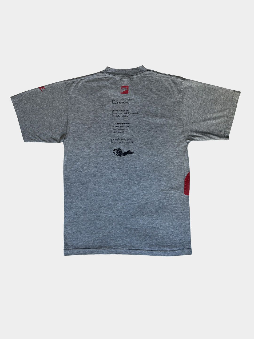 Nike VINTAGE NIKE 90S BIG LOGO BIG FOOT RARE T-SHIRT TEE Y2K Size US M / EU 48-50 / 2 - 5 Thumbnail