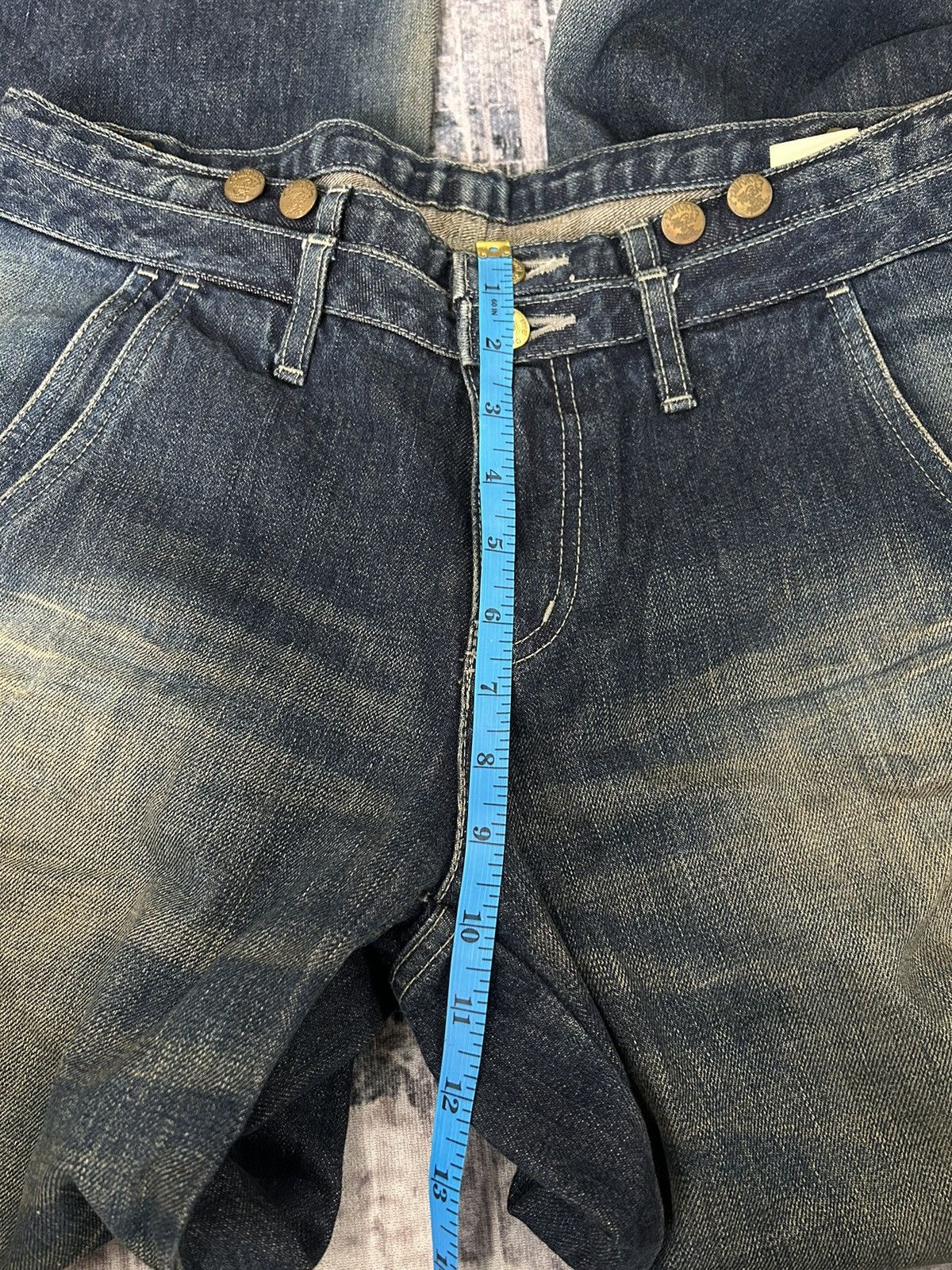 PPFM PPFM Carpenter Solid Washed Denim Pants Size US 32 / EU 48 - 15 Thumbnail