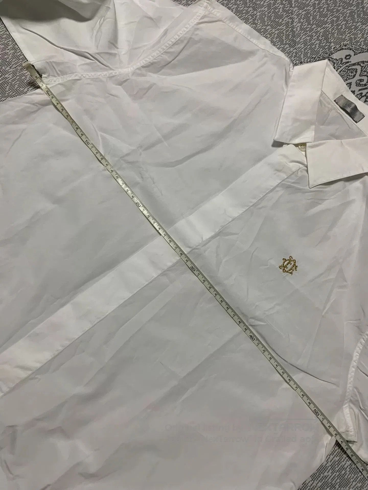 Dior Dior Gold Thread CD Embroidered Shirt. Size US L / EU 52-54 / 3 - 5 Thumbnail