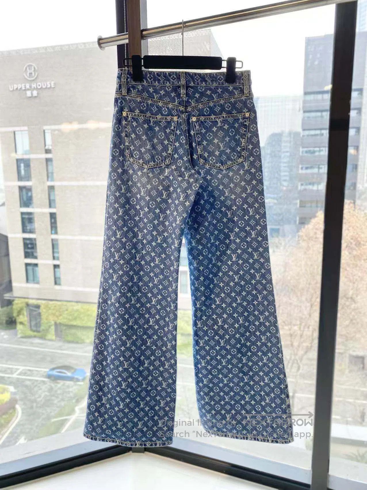 Louis Vuitton Louis Vuitton 25SS presbydo-full print wide-leg jeans| Size 42" / US 20 - 3 Thumbnail