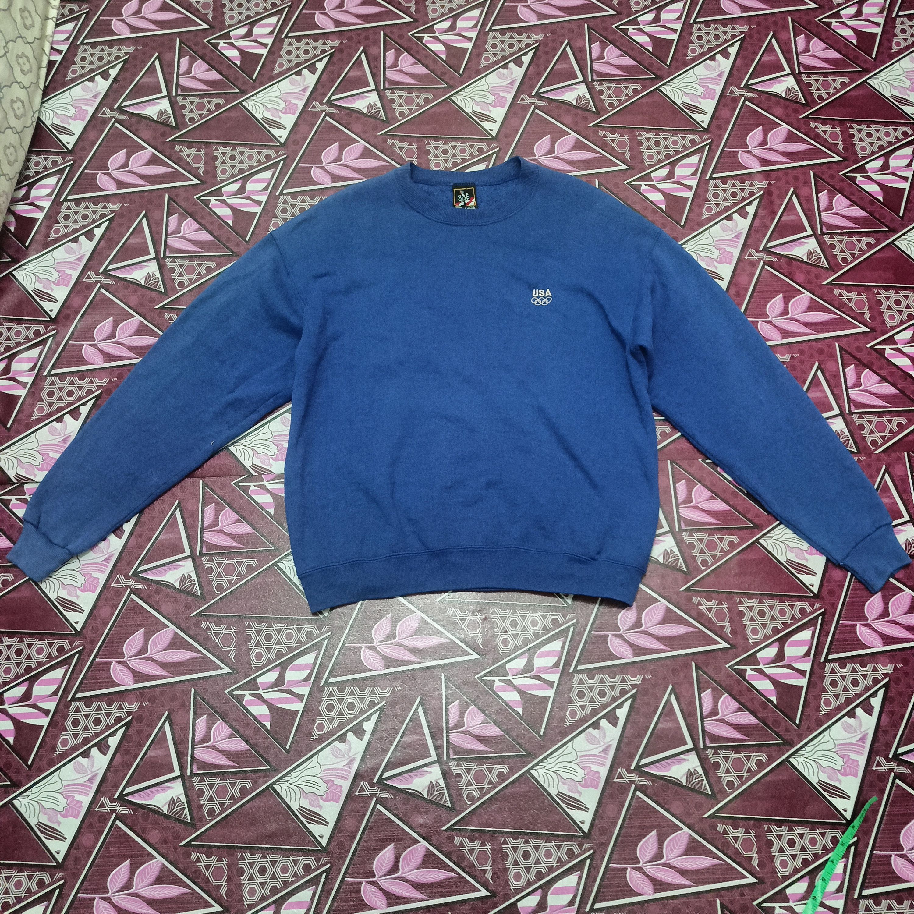 USA Olympics × Vintage Vintage Olympic USA Sweatshirt Small Logo Embroidered Size US L / EU 52-54 / 3 - 1 Thumbnail