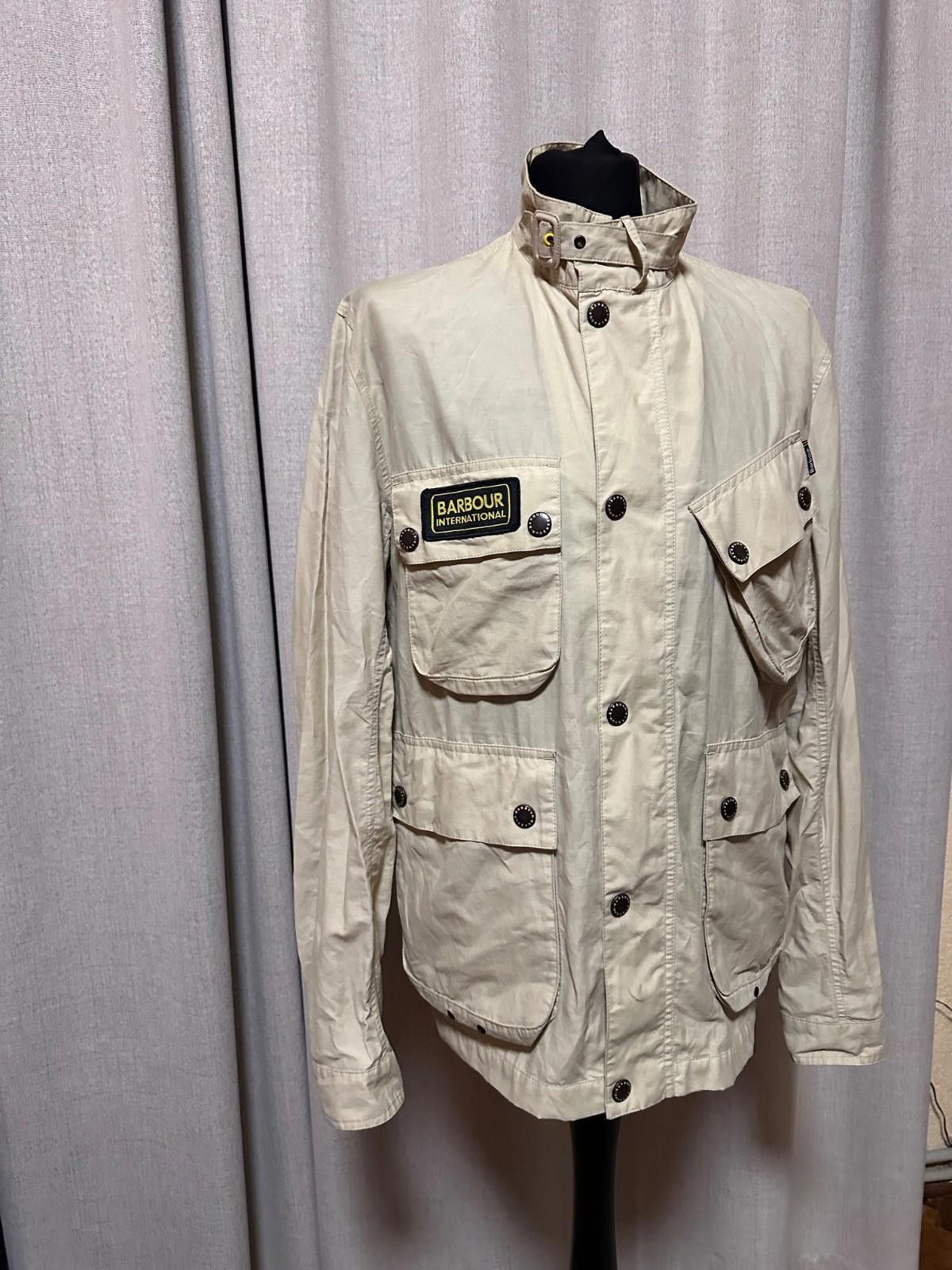Barbour Barbour Men's Beige Slant Pocket Technical Fabric Jacket XL Size US XL / EU 56 / 4 - 3 Thumbnail