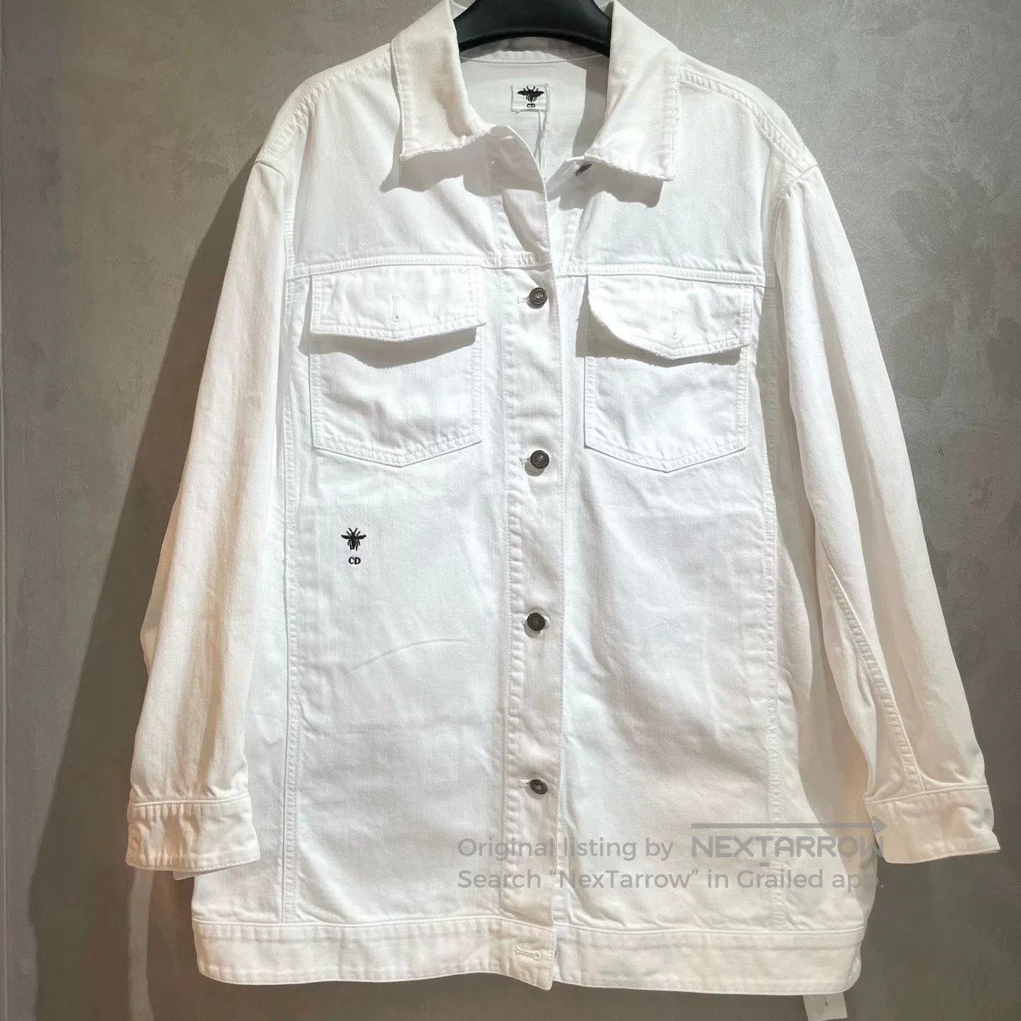 Dior Dior FW22 White Denim Jacket. Size US S / EU 44-46 / 1 - 1 Thumbnail