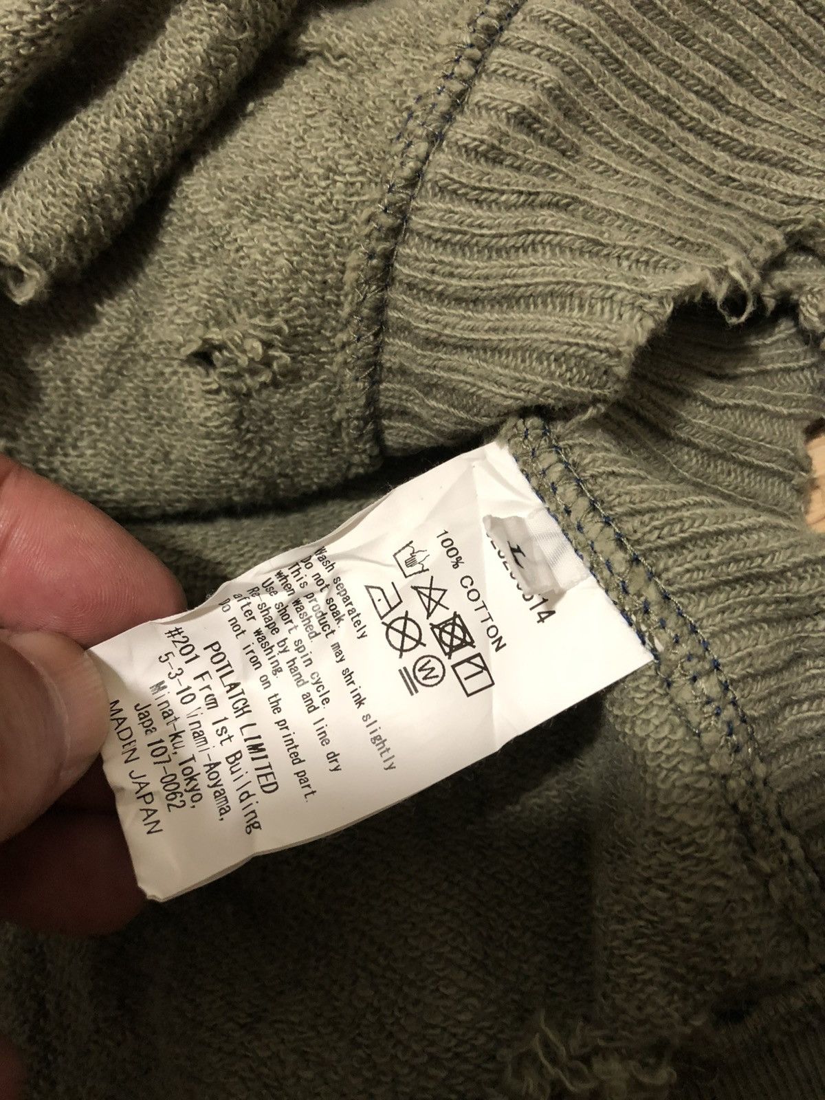 Cav Empt Cav Empt plague ribbed crewneck sweatshirt olive green Size US L / EU 52-54 / 3 - 12 Thumbnail